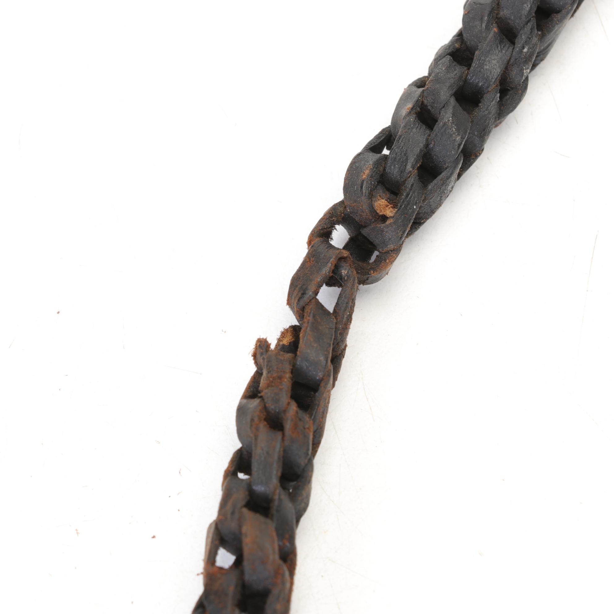 Moroccan Camel Whip with Inlaid Handle, Early to Mid 20th Century