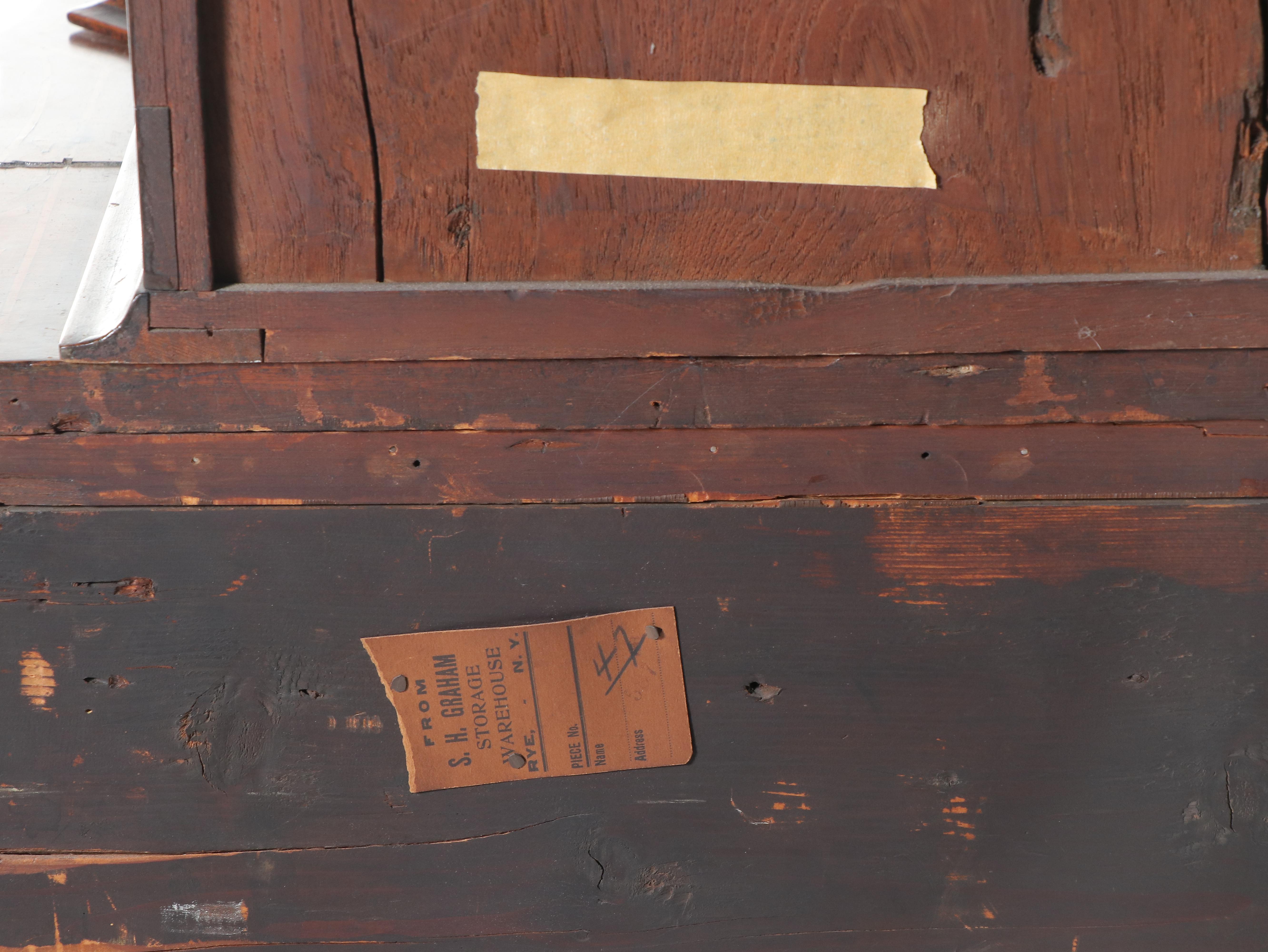 Dutch Baroque Style Walnut and Marquetry Vitrine, Late 19th Century