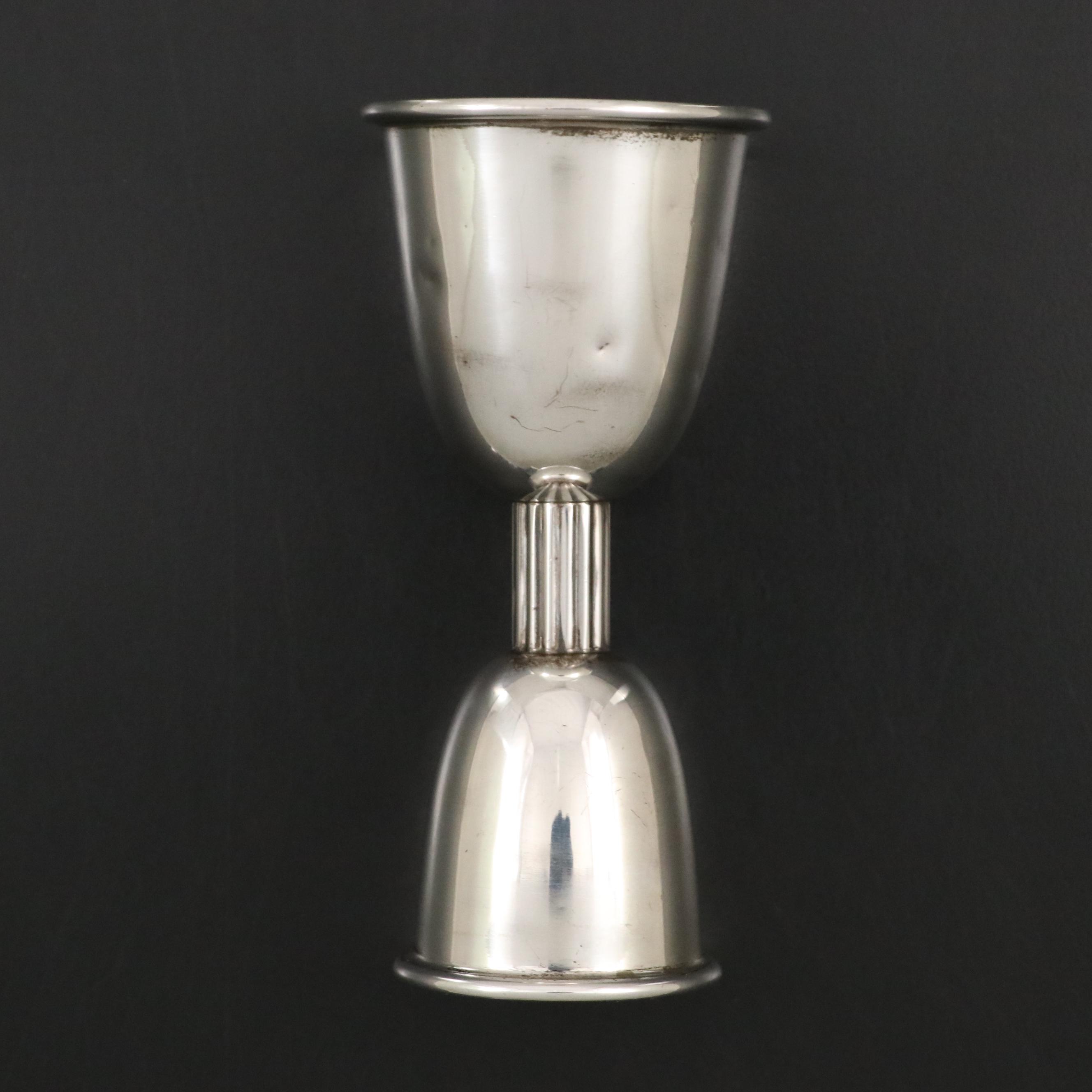 Poole Sterling Silver Double Jigger