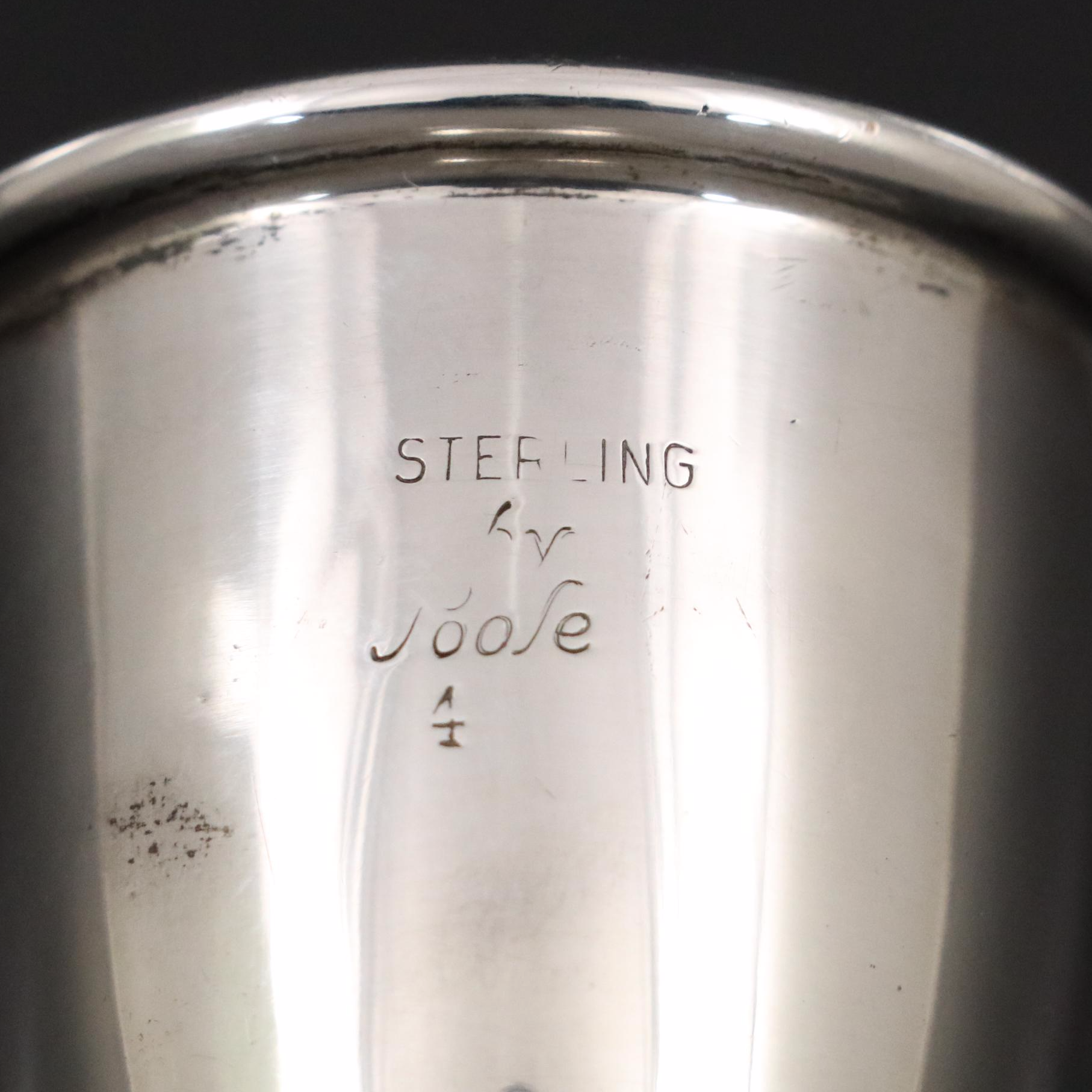 Poole Sterling Silver Double Jigger