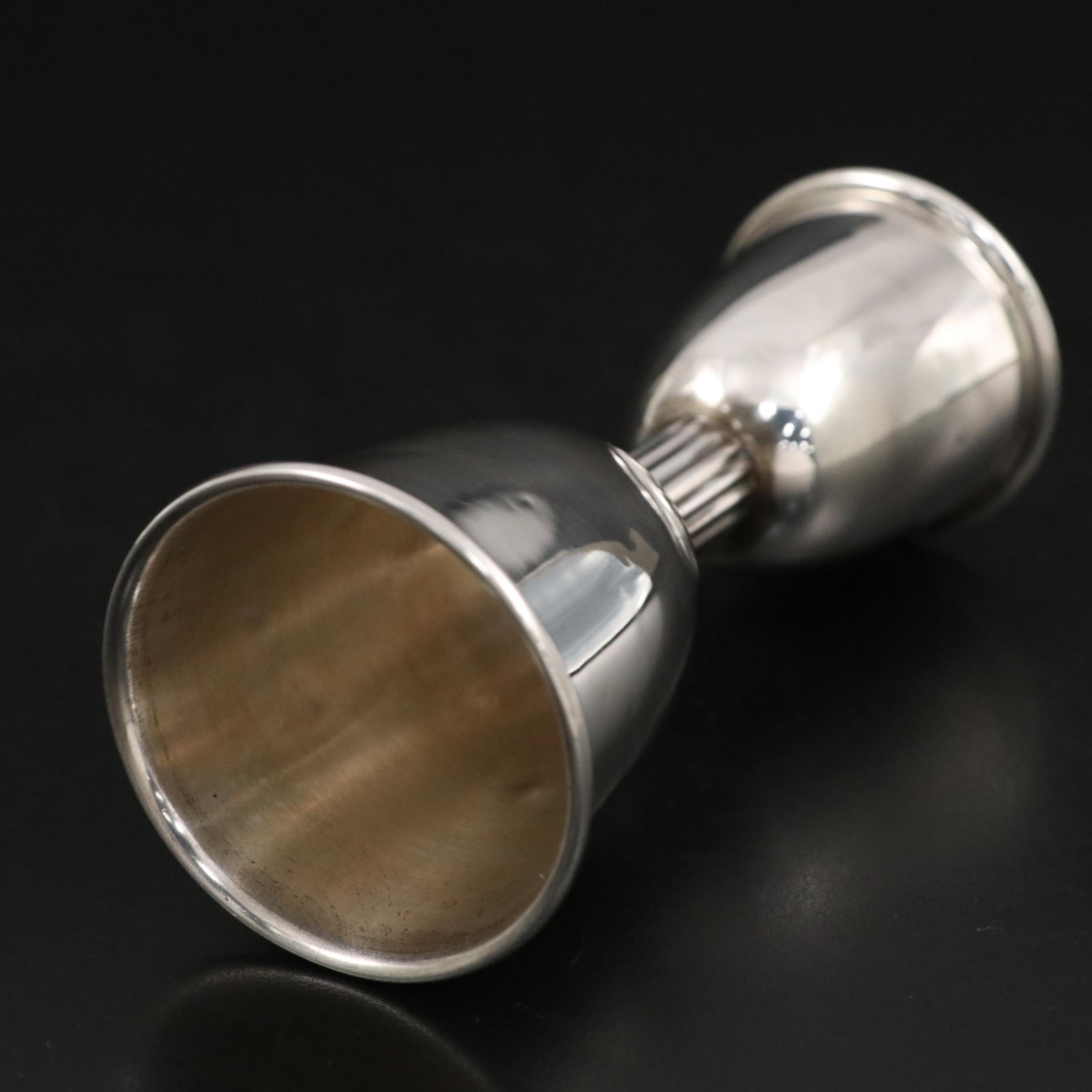 Poole Sterling Silver Double Jigger