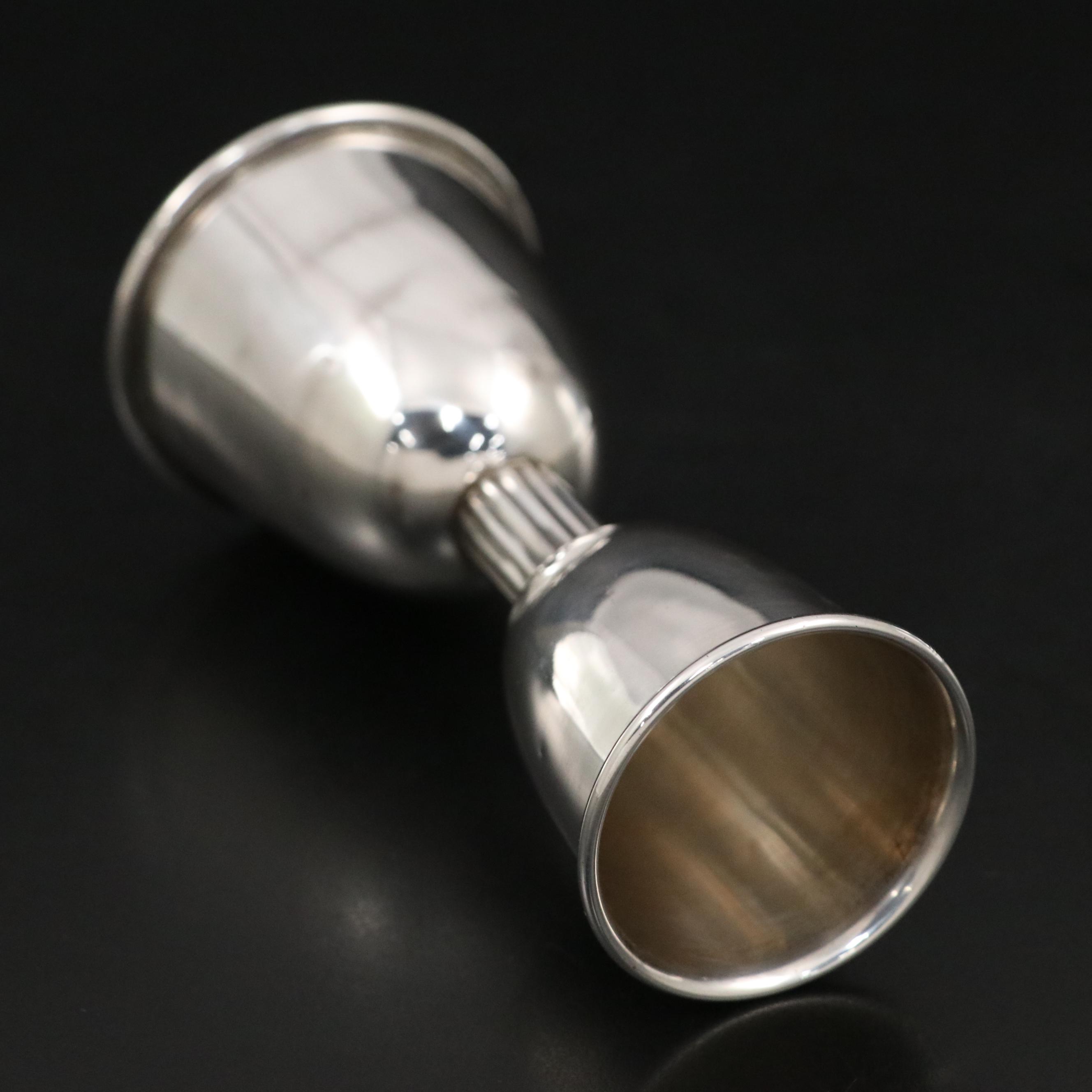 Poole Sterling Silver Double Jigger