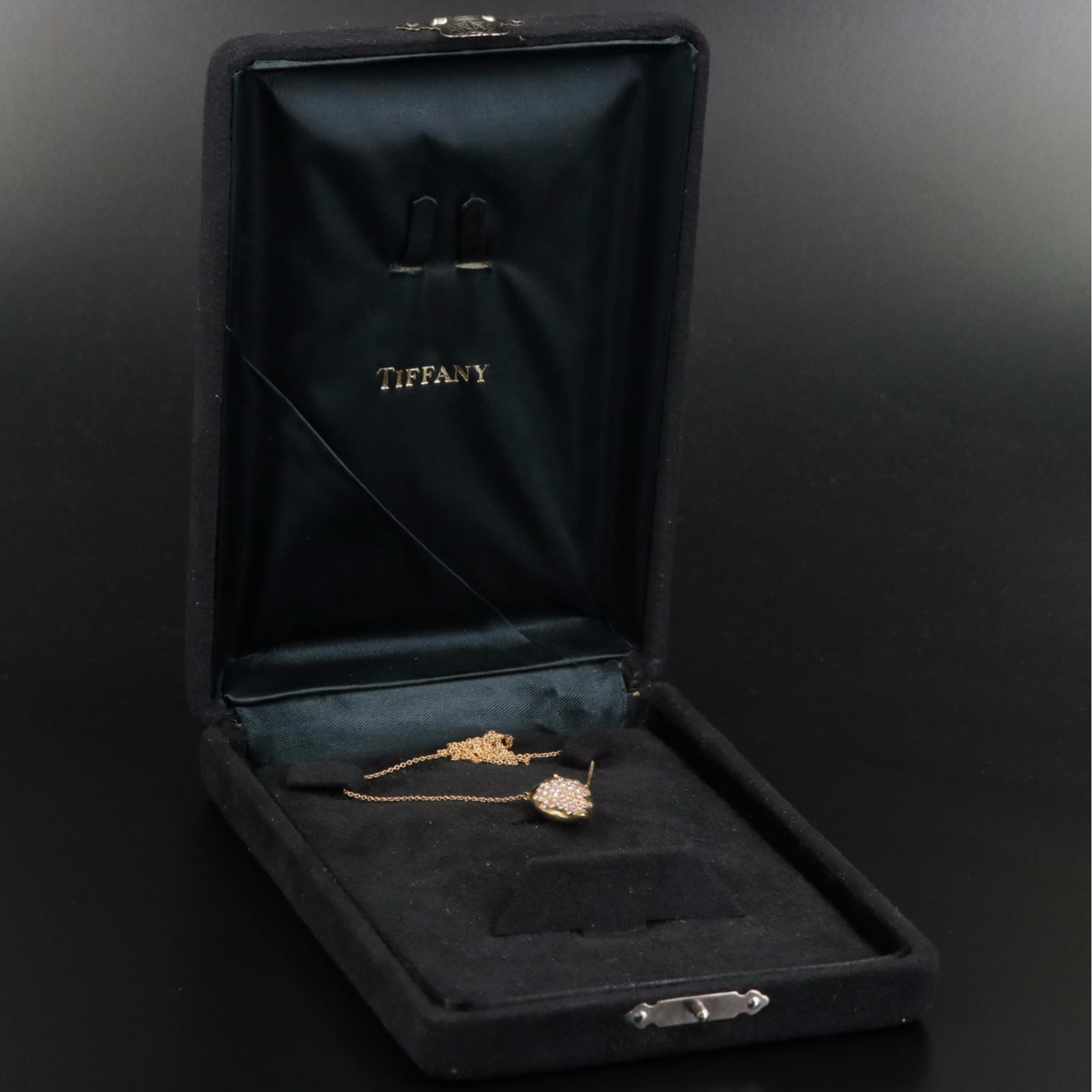 Elsa Peretti for Tiffany & Co. 18K 0.50 CTW Diamond Shark Tooth Bottle Necklace