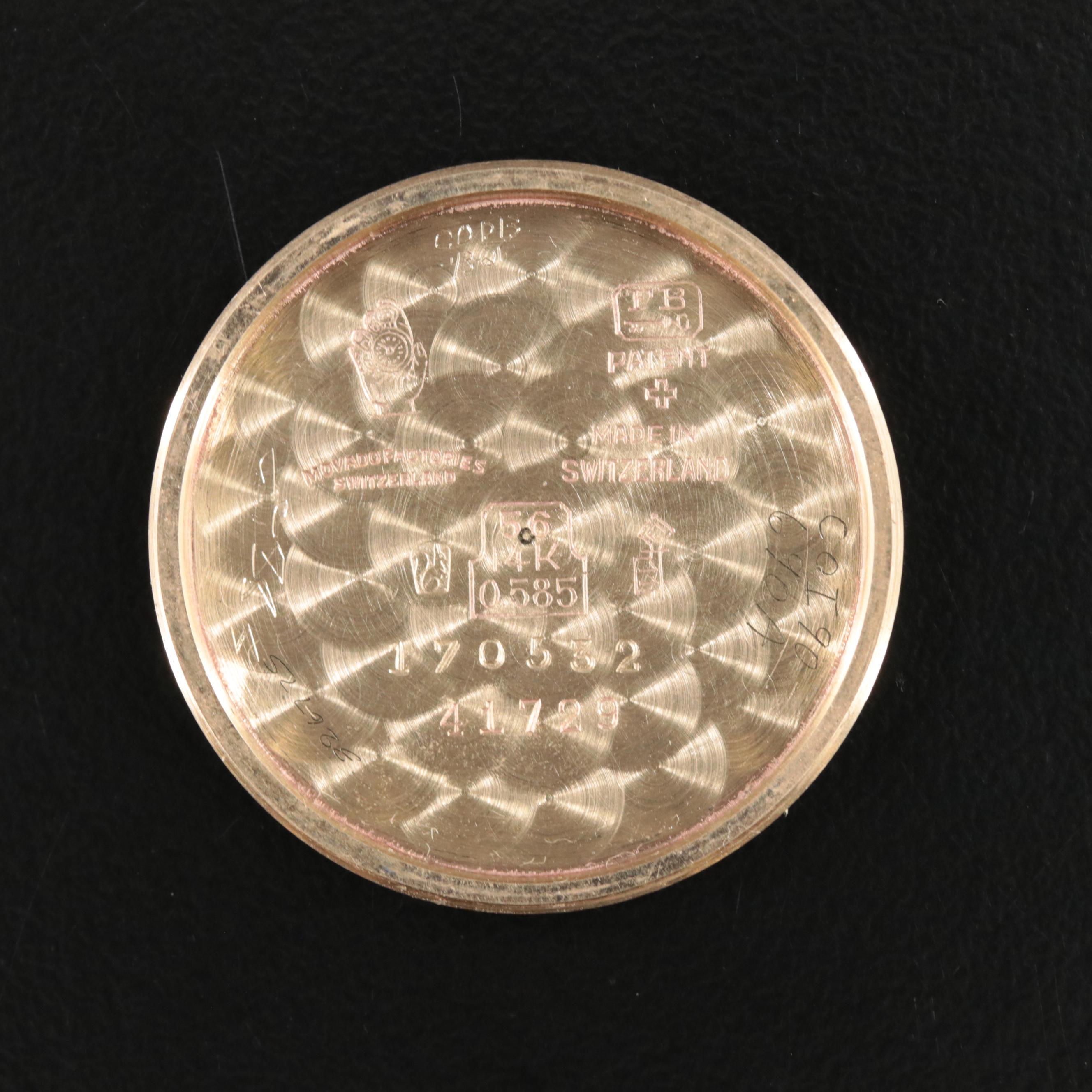 14K Vintage Movado for Schreve Crump & Low Co. Watch