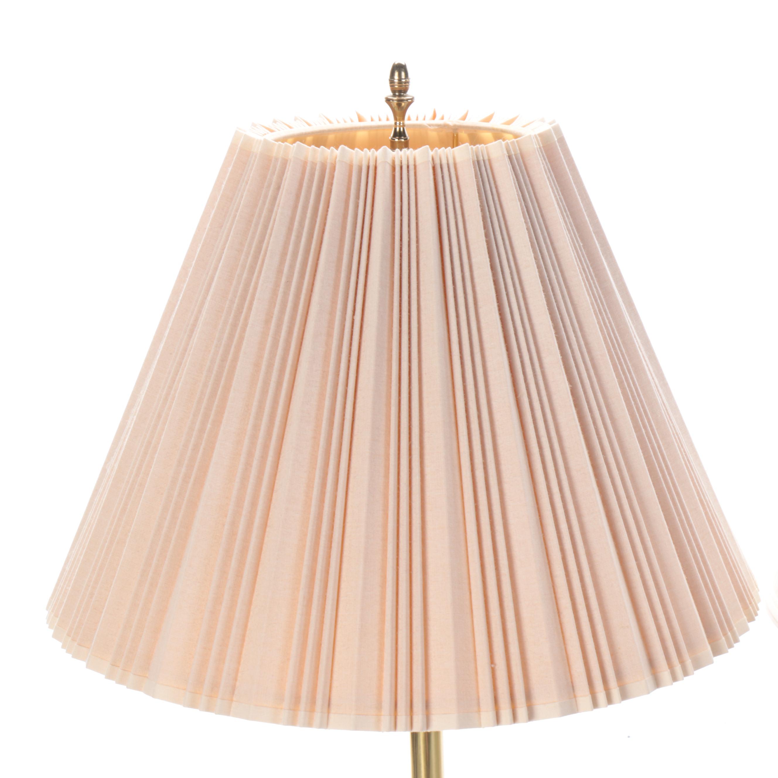 Rembrant Brass Side Table Floor Lamps, Late 20th Century