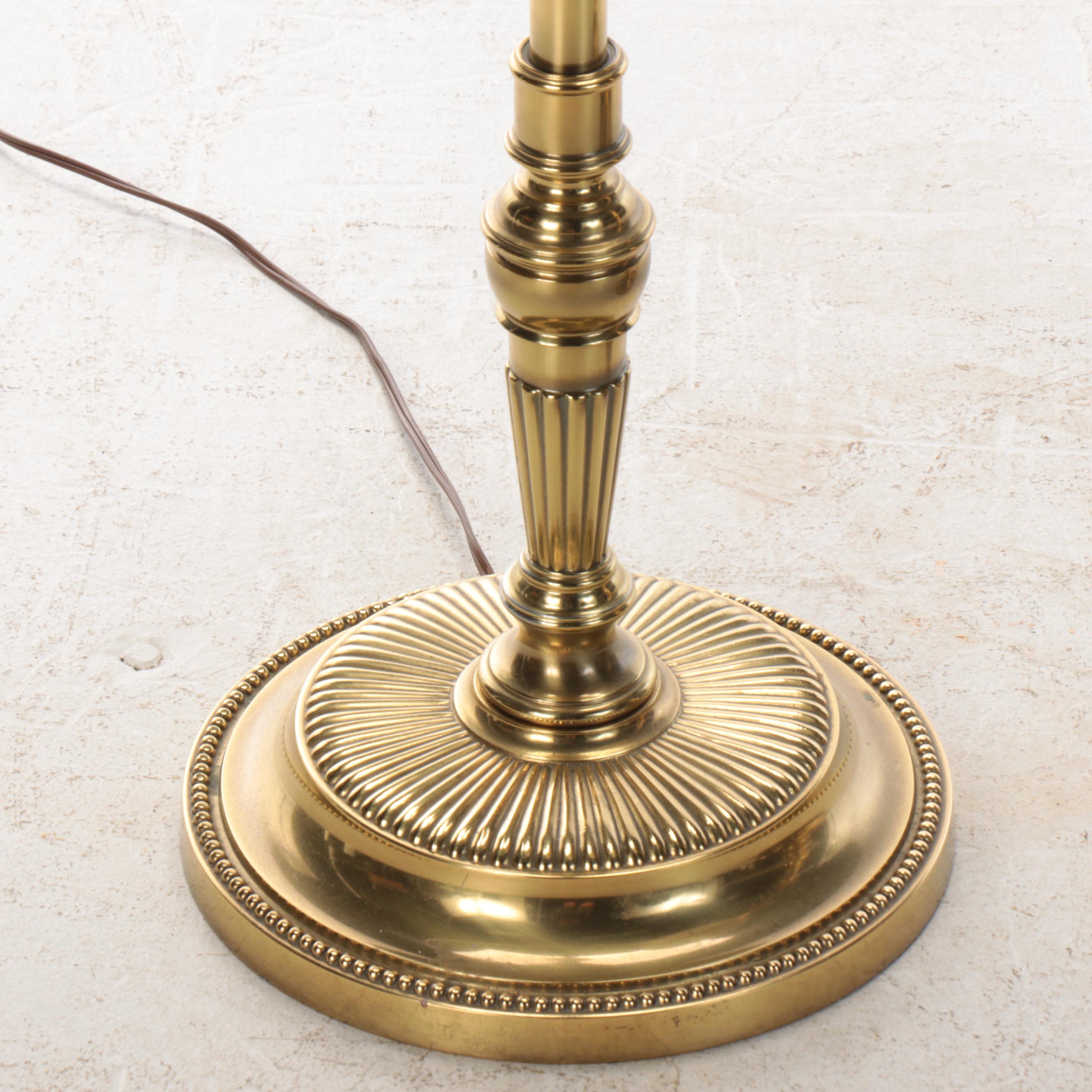 Rembrant Brass Side Table Floor Lamps, Late 20th Century