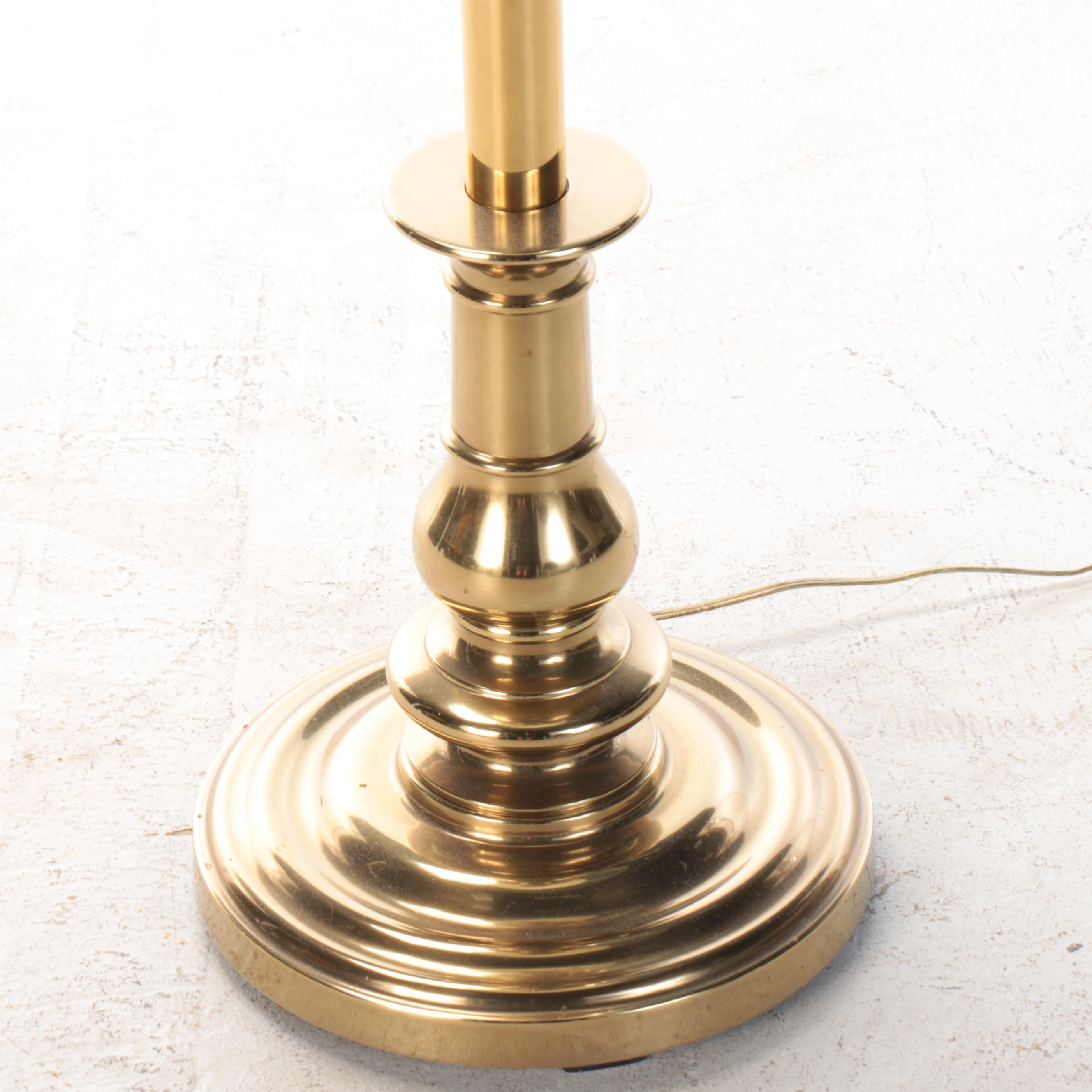 Rembrant Brass Side Table Floor Lamps, Late 20th Century