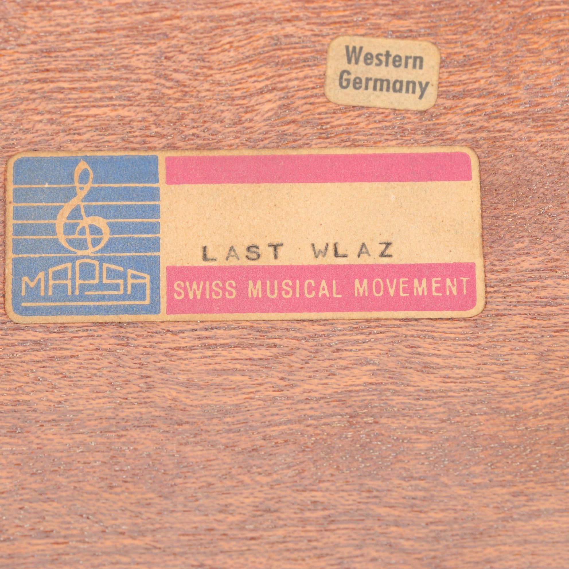 Mapsa Inlaid Music Jewelry Box with Inlaid Box