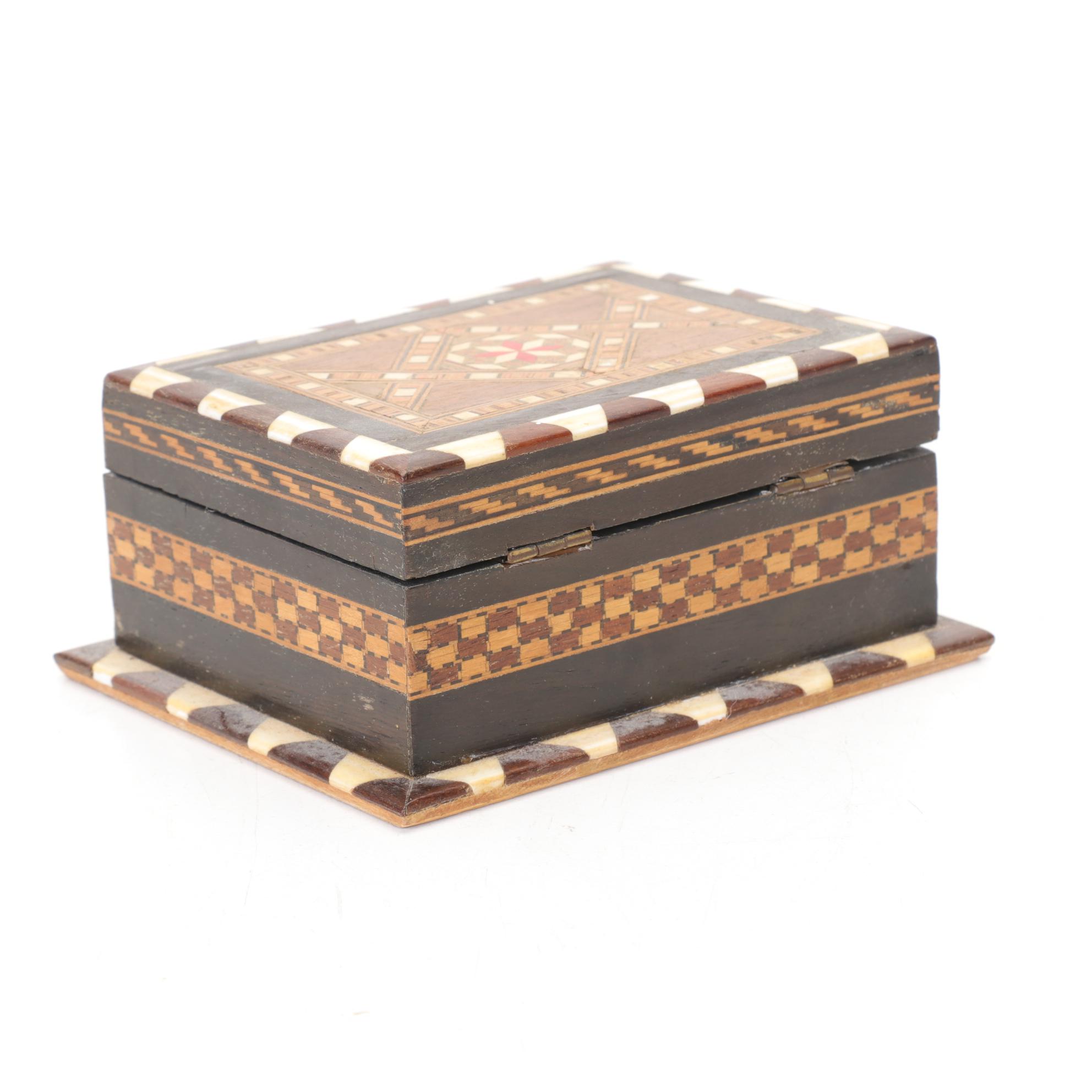 Mapsa Inlaid Music Jewelry Box with Inlaid Box