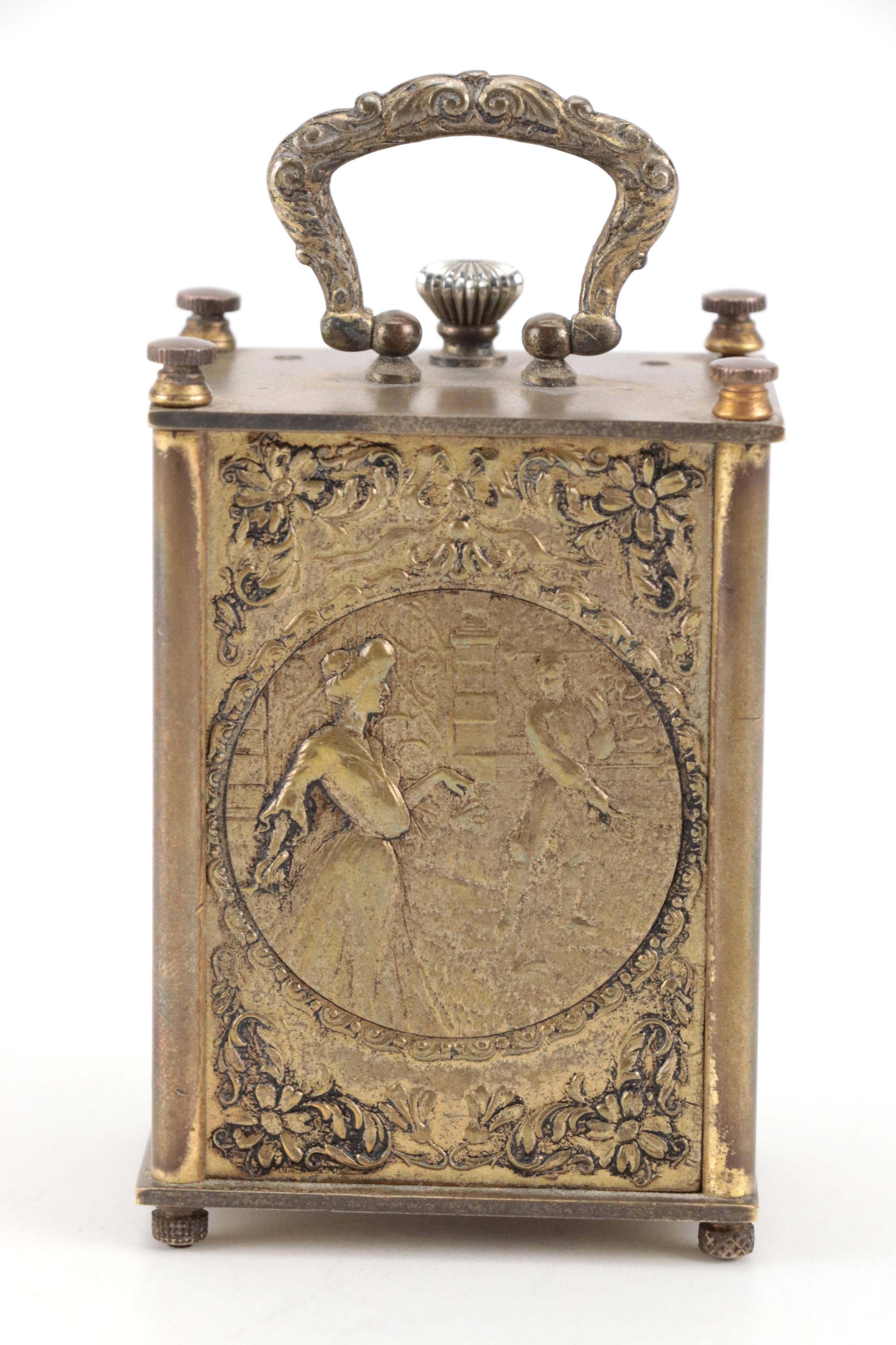 Circle Watch Company "Hebdomas" 8 Day Miniature Carriage Clock, c. 1900