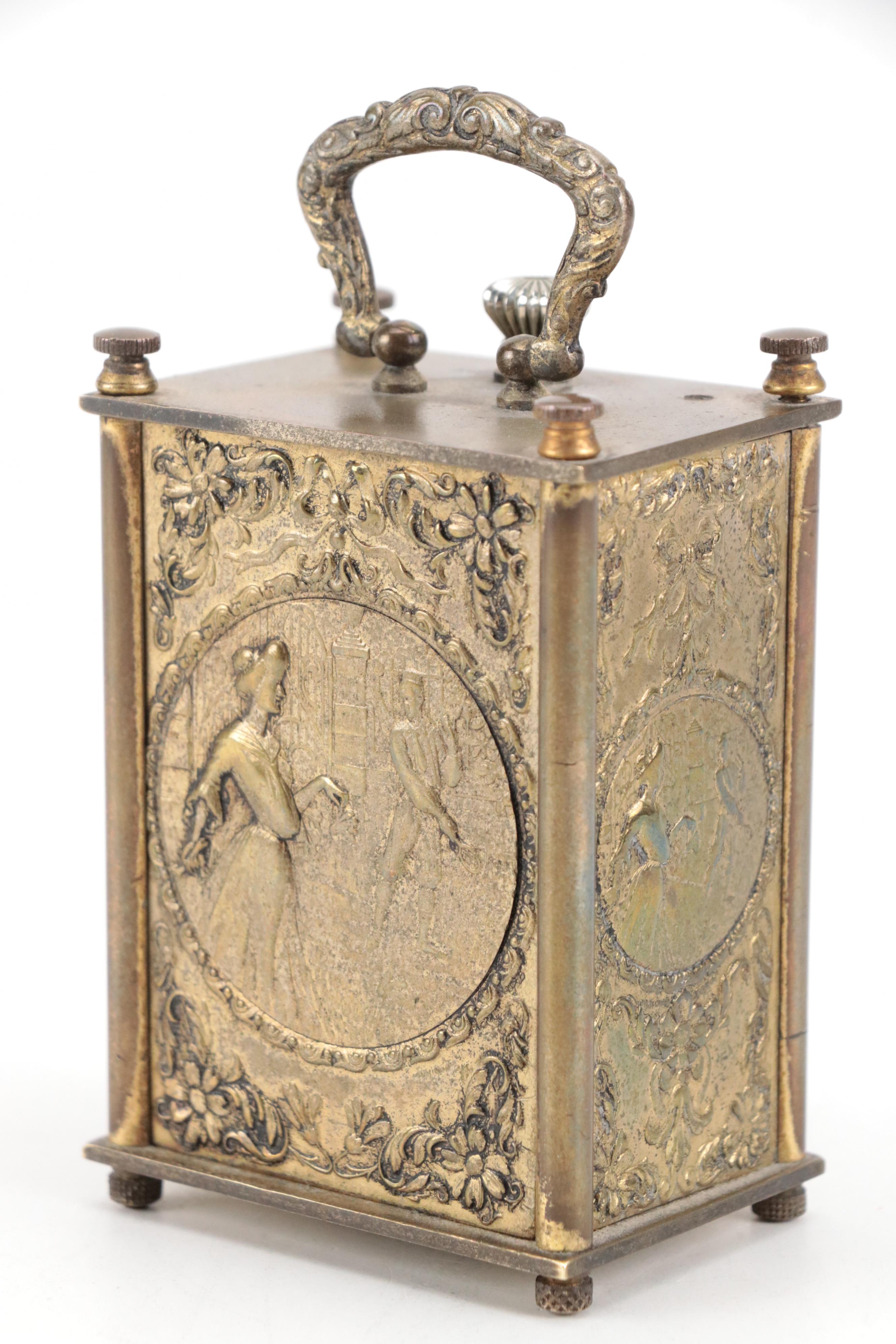 Circle Watch Company "Hebdomas" 8 Day Miniature Carriage Clock, c. 1900