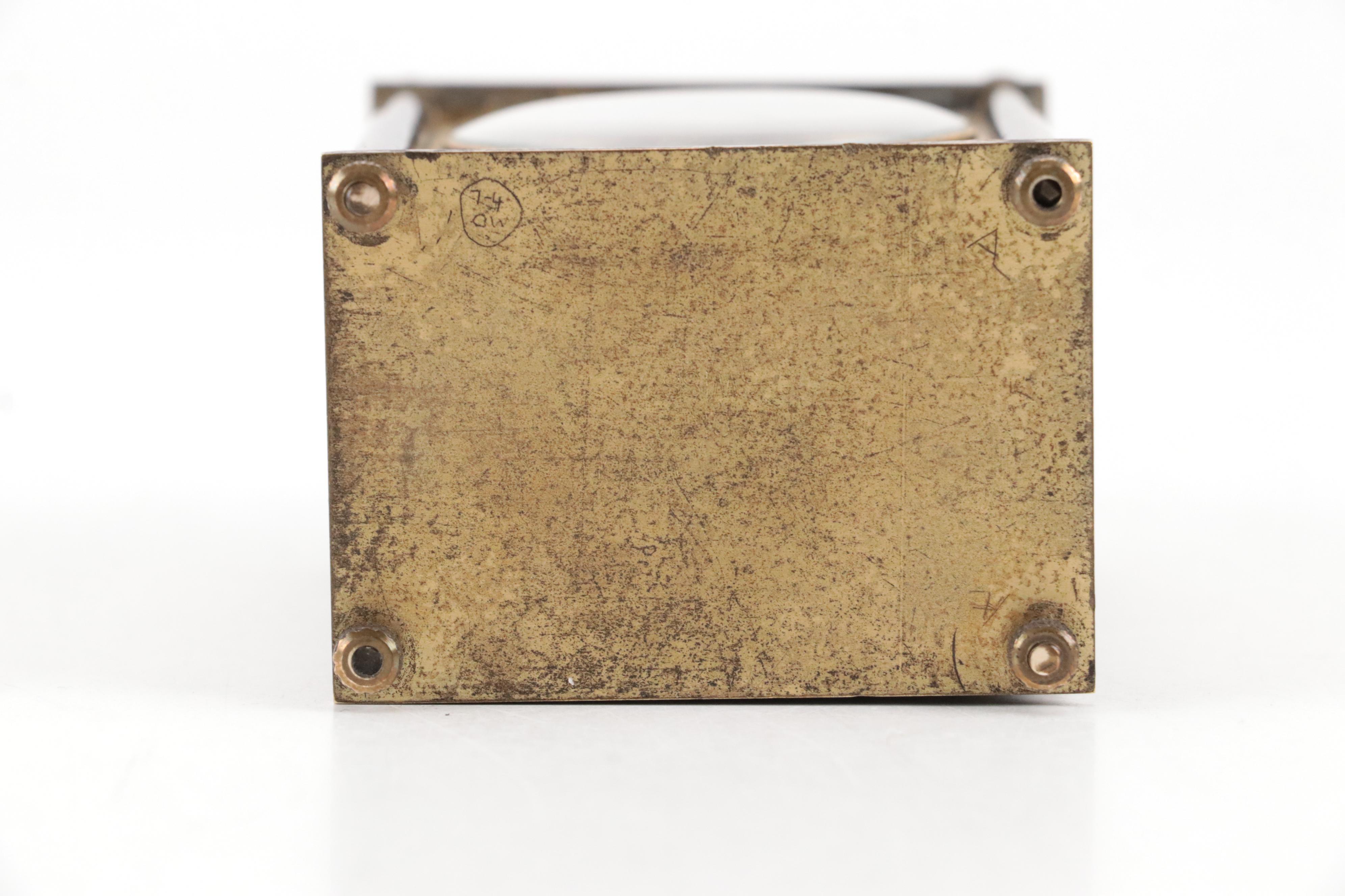 Circle Watch Company "Hebdomas" 8 Day Miniature Carriage Clock, c. 1900