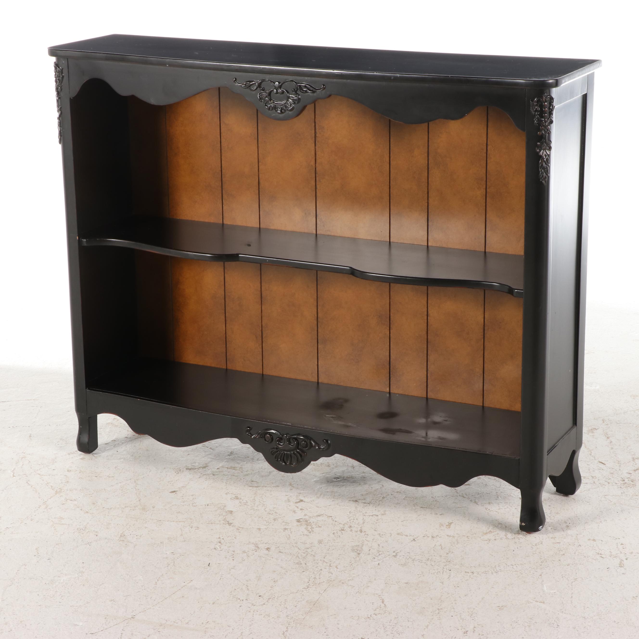 French Country Style Wooden Bookcase Cabinet