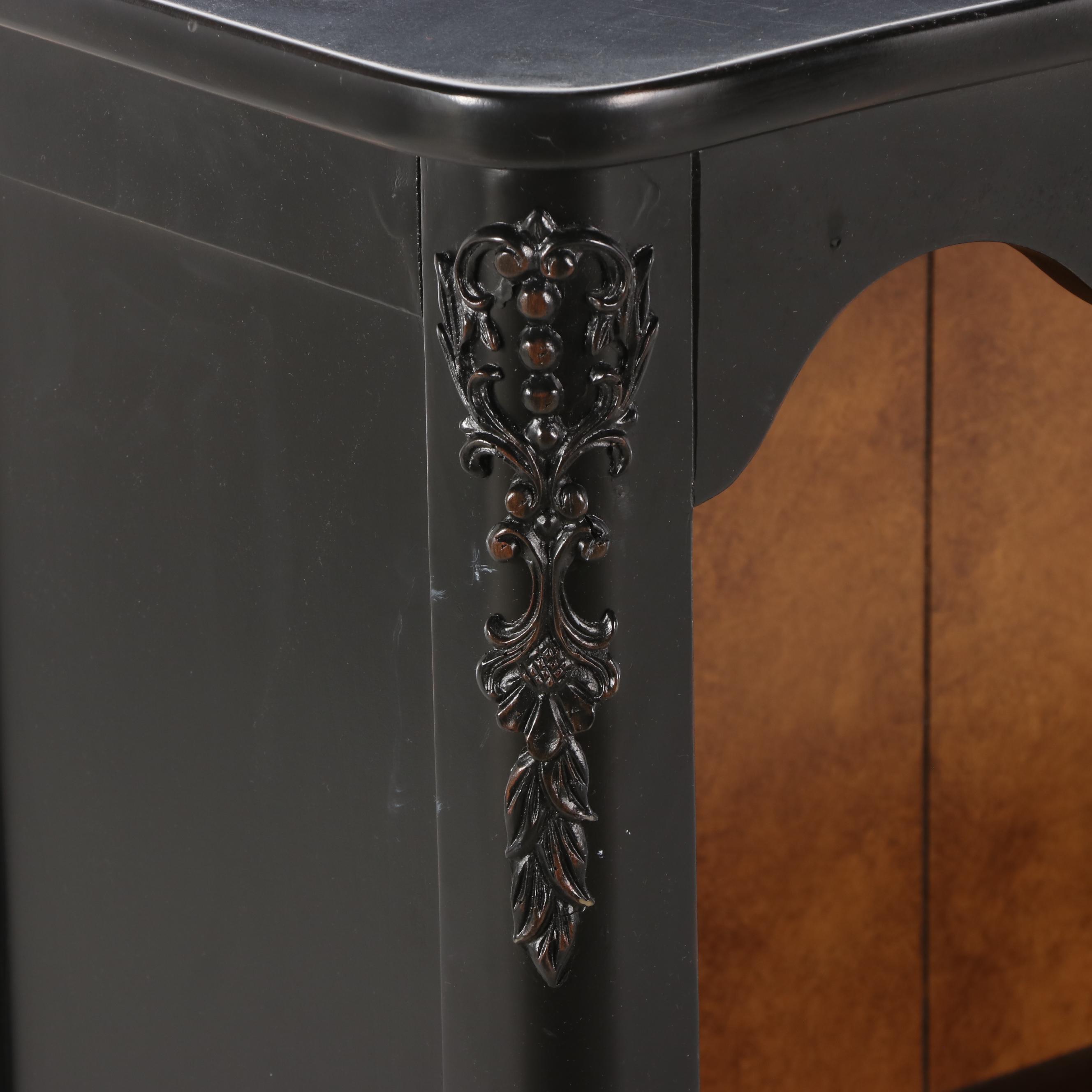 French Country Style Wooden Bookcase Cabinet