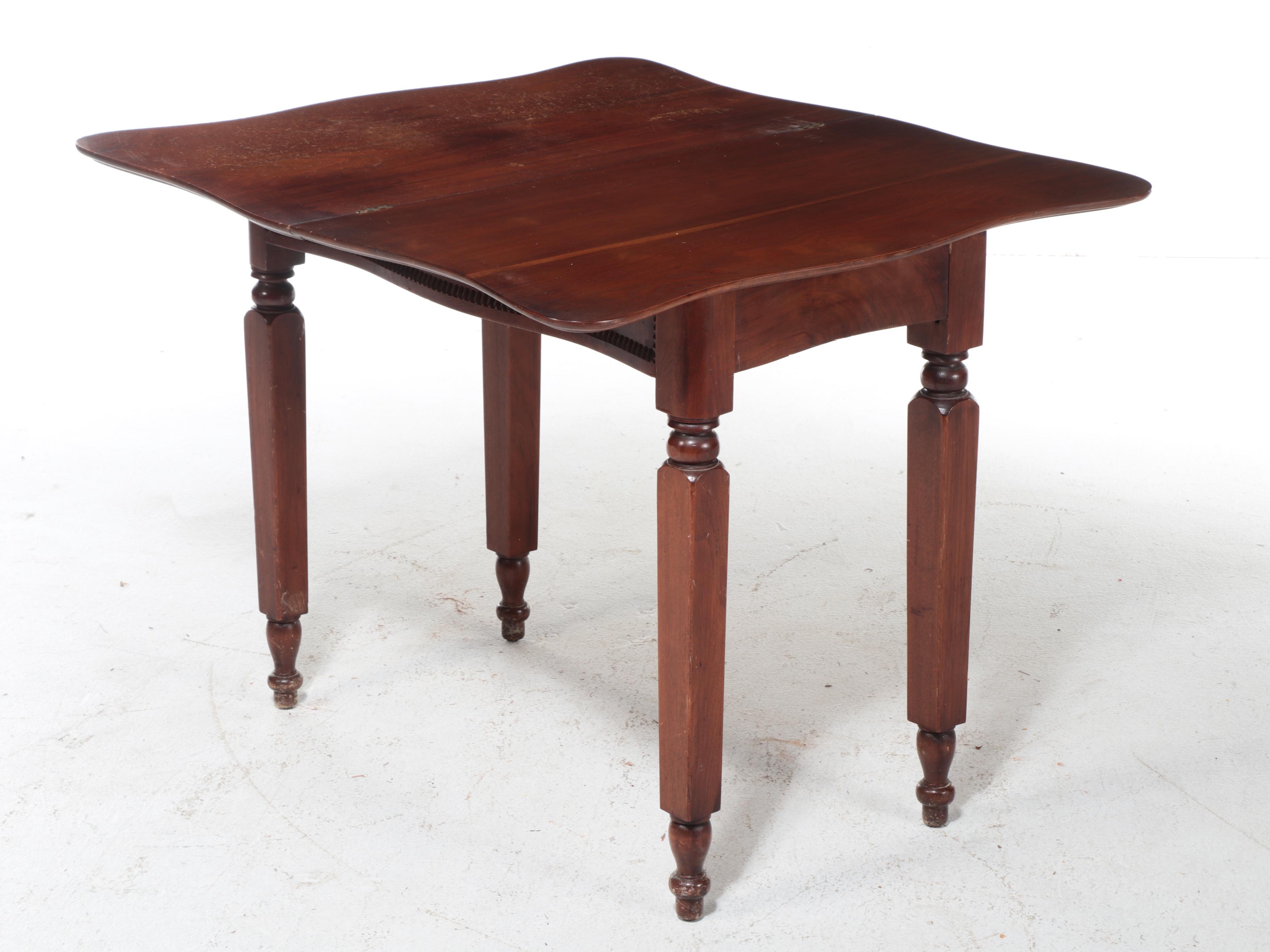 Victorian Walnut Games Table, Mid to Late 19th Century