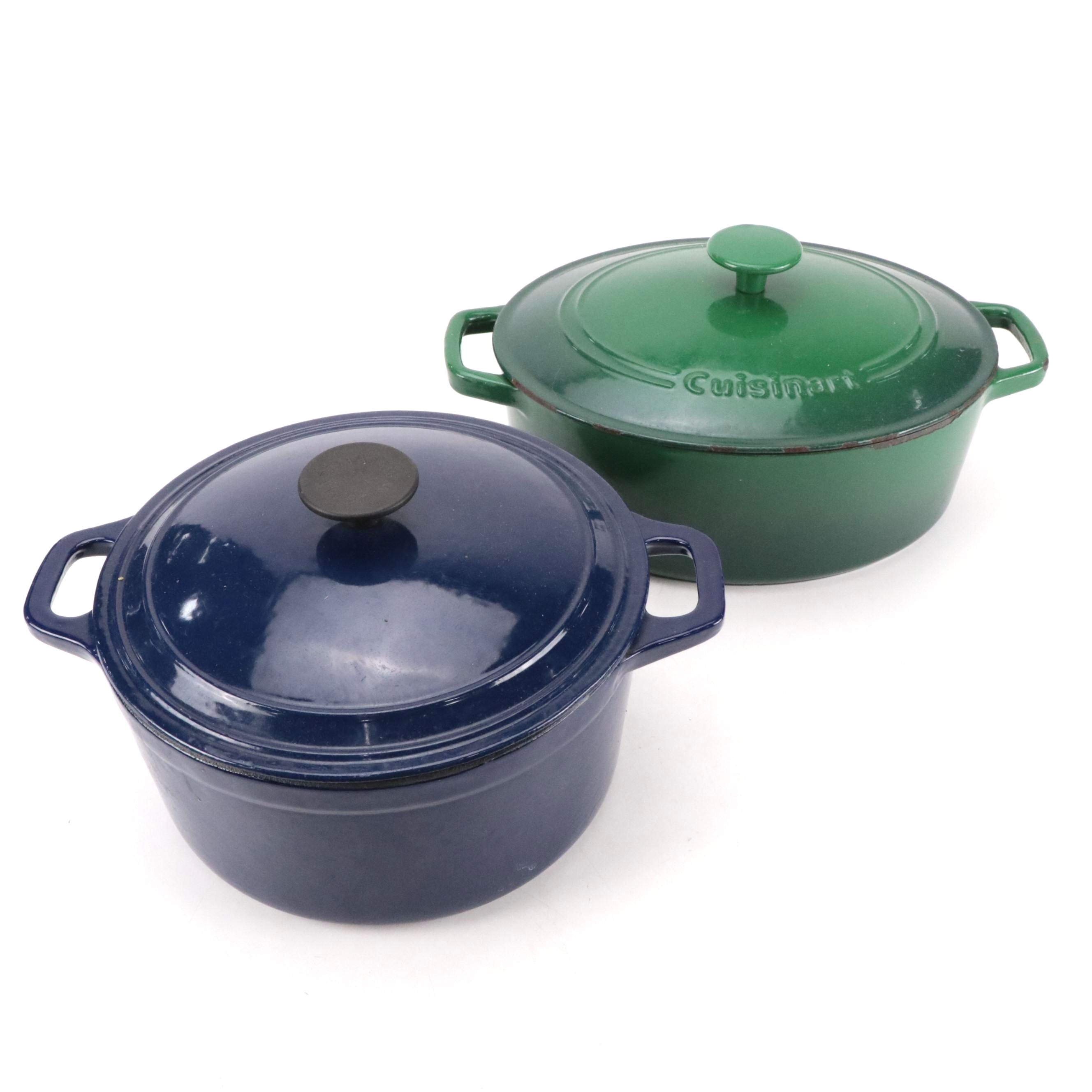 Cuisinart and Martha Stewart Enameled Cast Iron Dutch Ovens