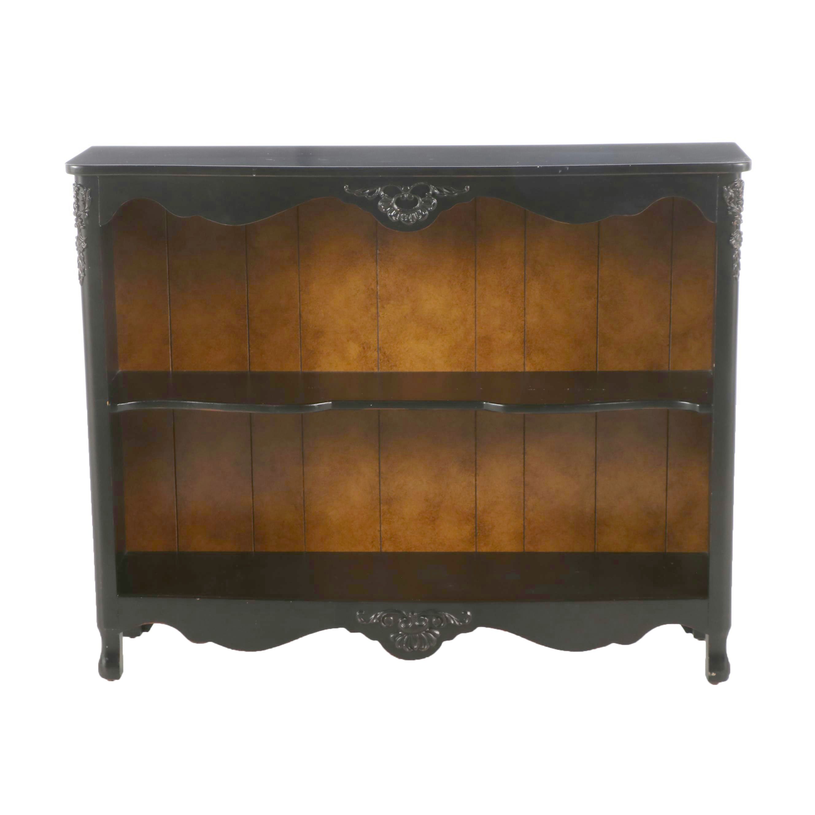 French Country Style Wooden Bookcase Cabinet