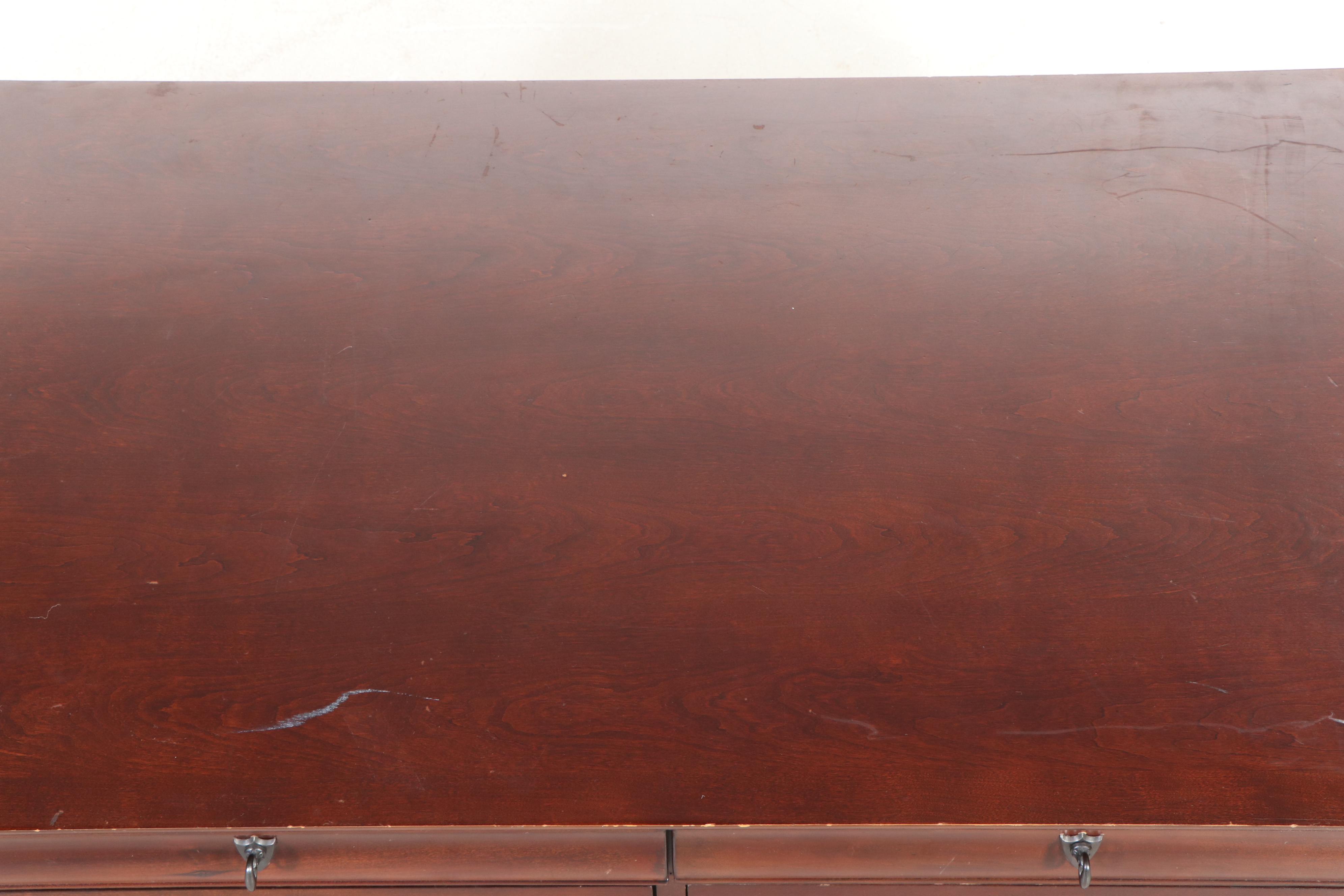 Broyhill Louis Philippe Style Cherrywood-Stained Coffee Table