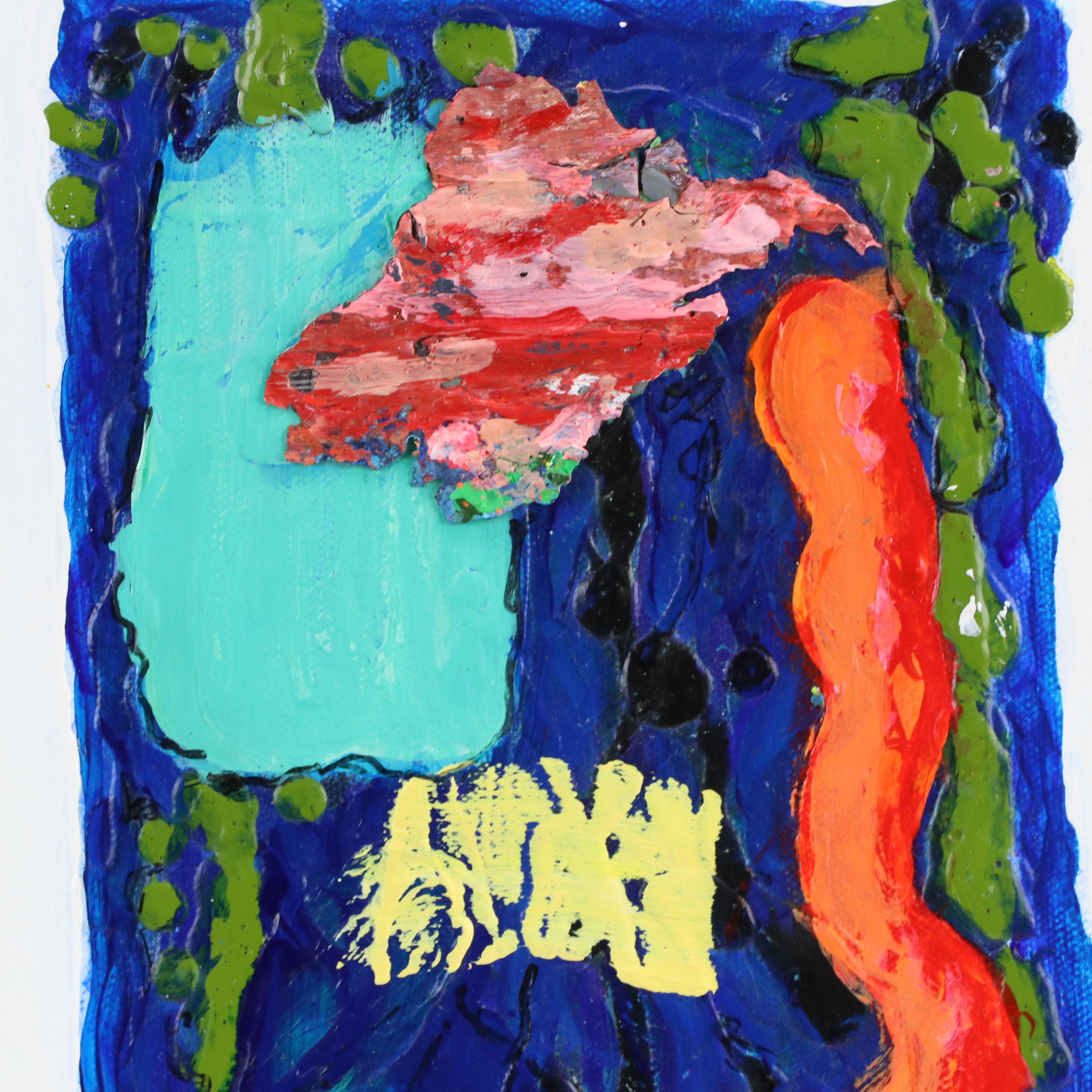 Jeffrey Scott Lewis Abstract Mixed Media Painting, 2019