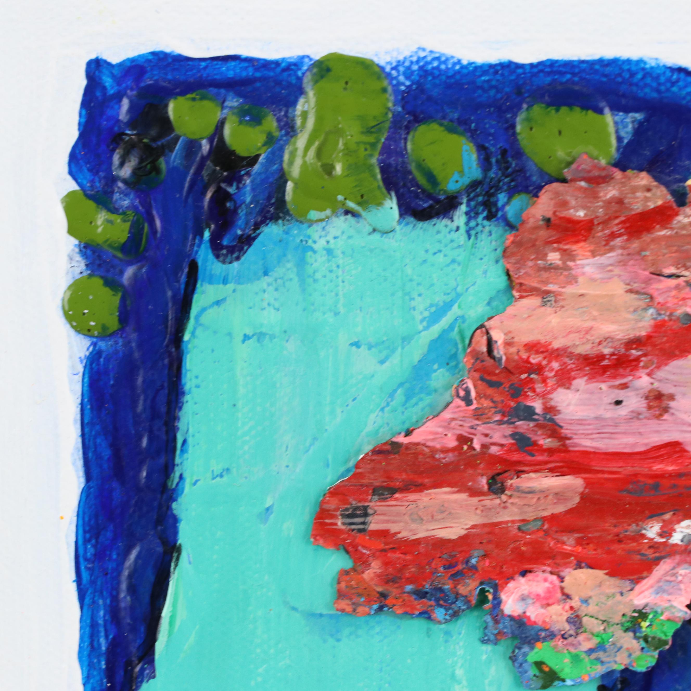 Jeffrey Scott Lewis Abstract Mixed Media Painting, 2019