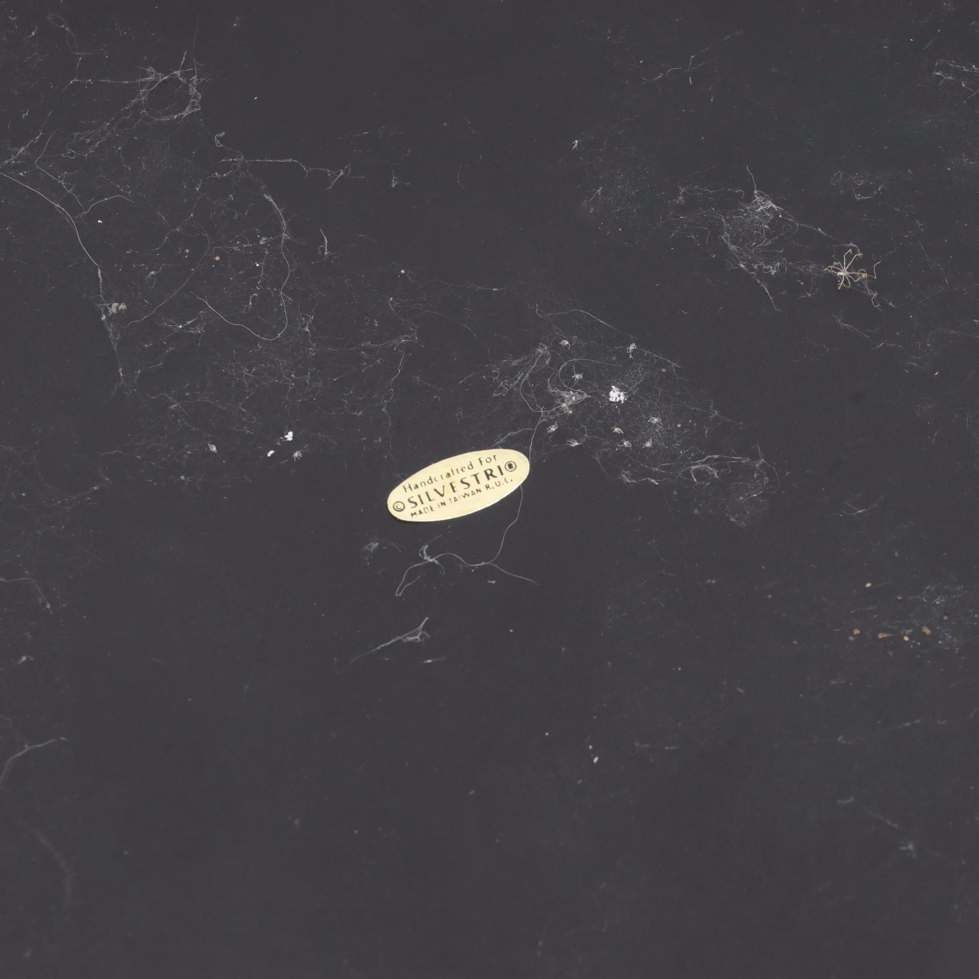 Korean Lacquerware Tray with a Jewelry Box and Two Brass Pierced Boxes