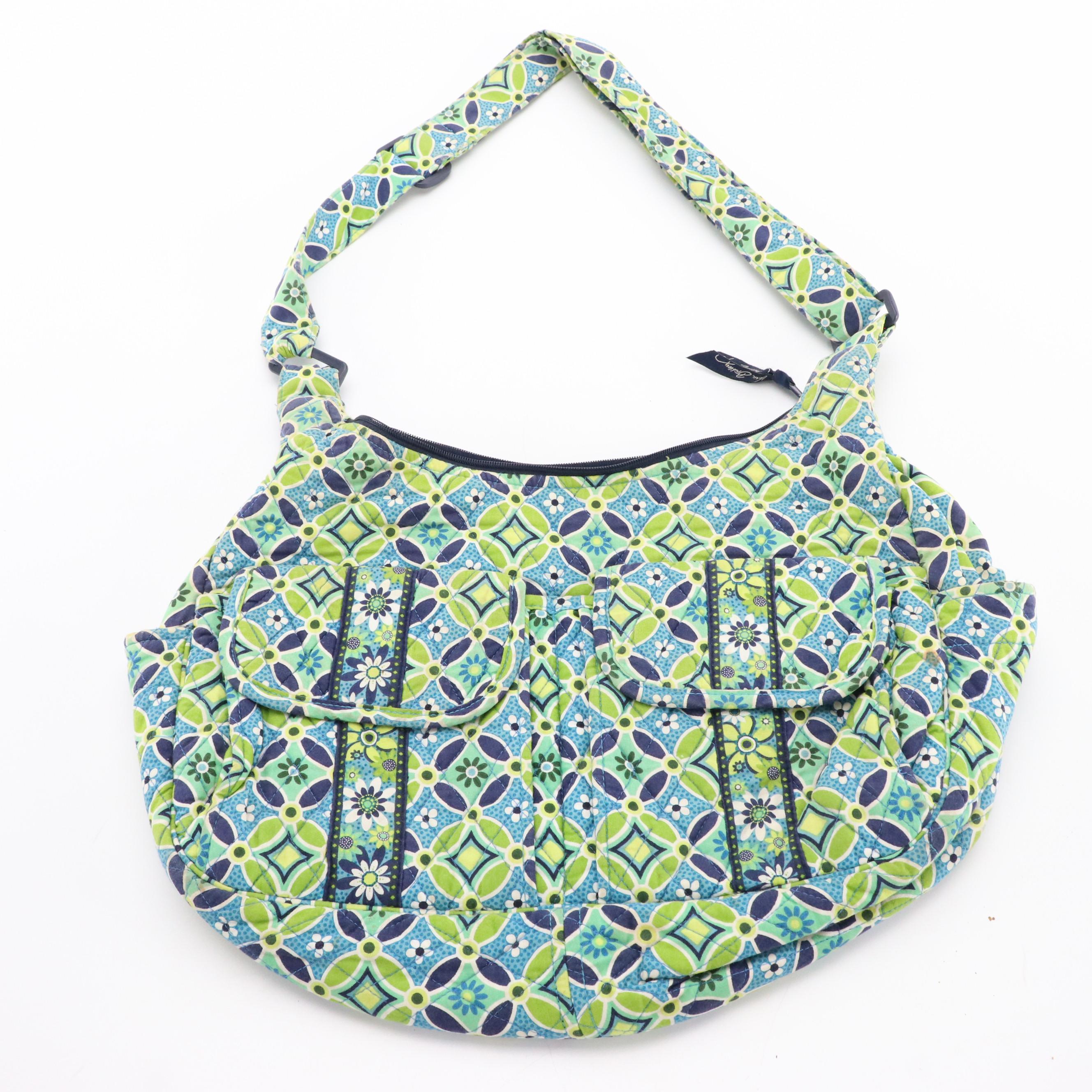 Vera Bradley Cargo Sling and Saddle Up Shoulder Bags in Printed Quilted Cotton