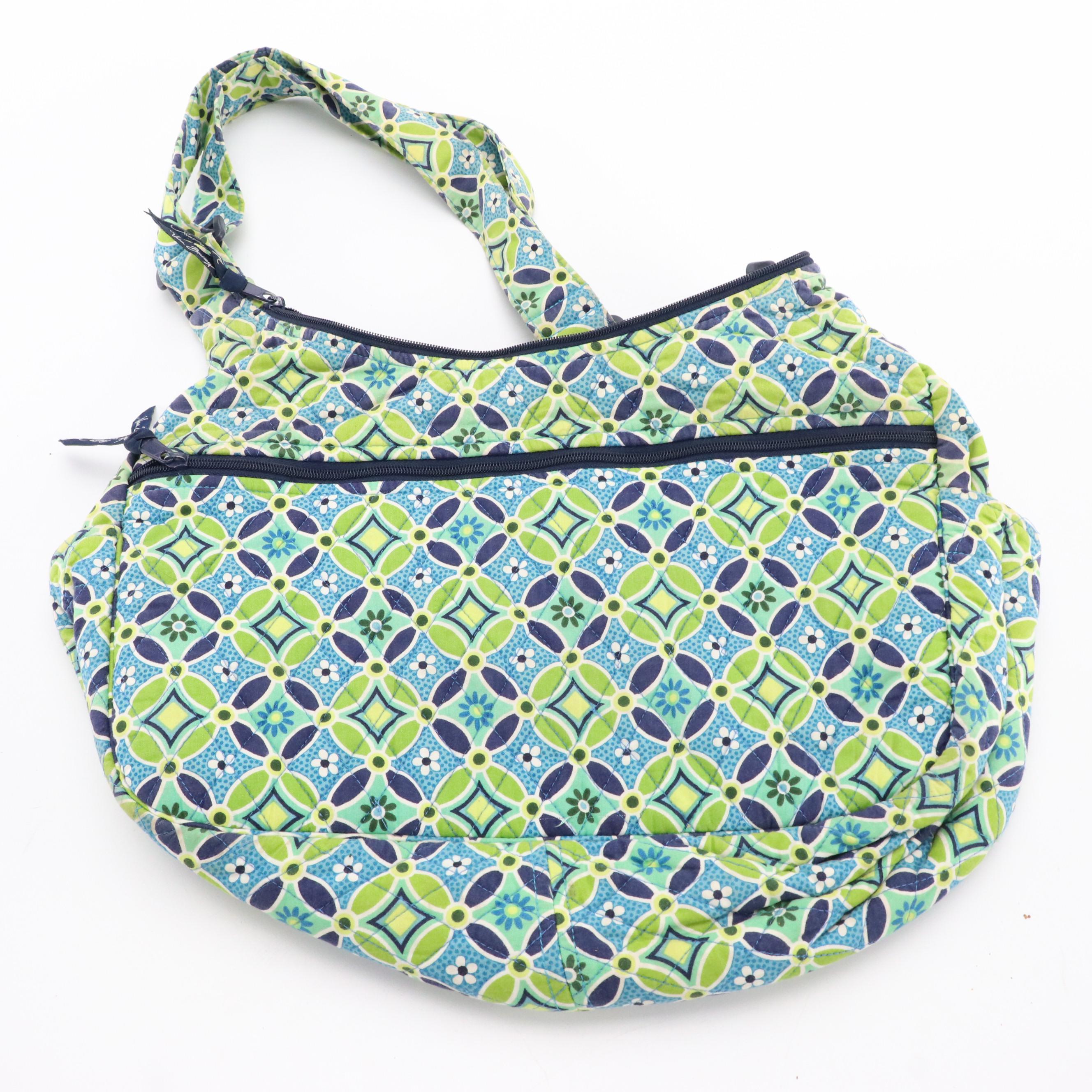 Vera Bradley Cargo Sling and Saddle Up Shoulder Bags in Printed Quilted Cotton