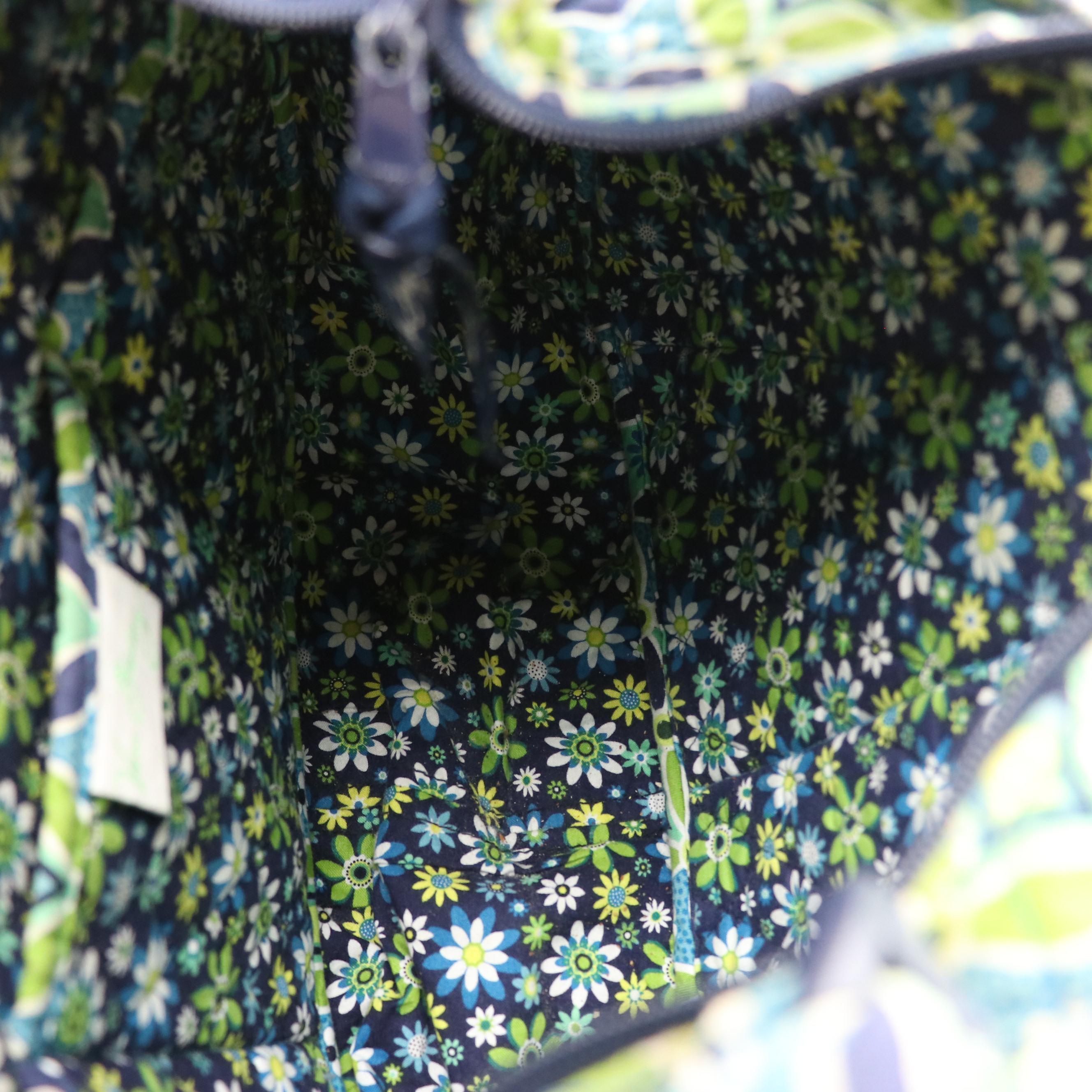 Vera Bradley Cargo Sling and Saddle Up Shoulder Bags in Printed Quilted Cotton