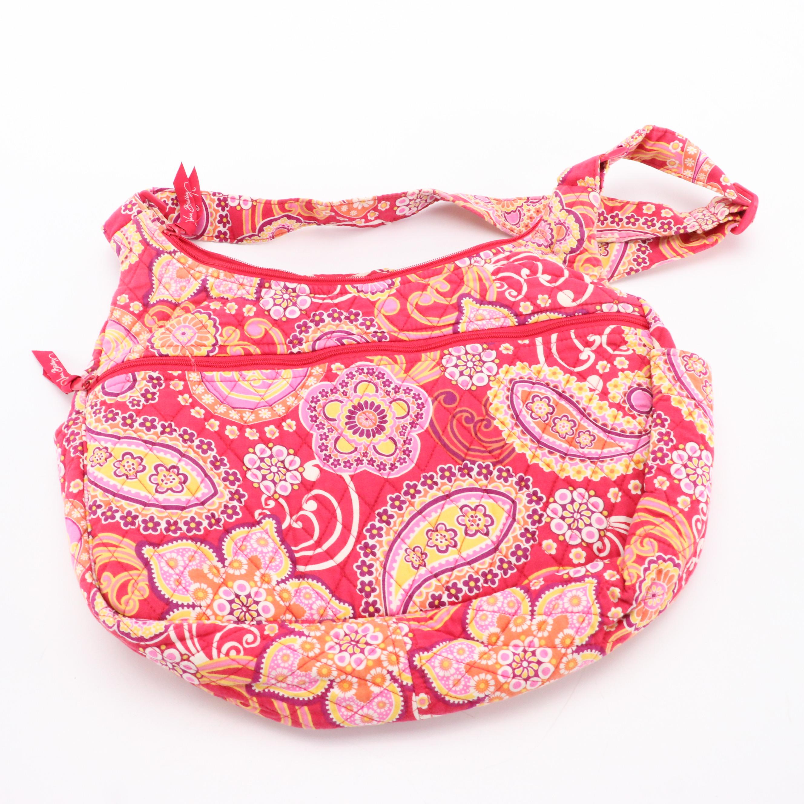 Vera Bradley Cargo Sling and Saddle Up Shoulder Bags in Printed Quilted Cotton