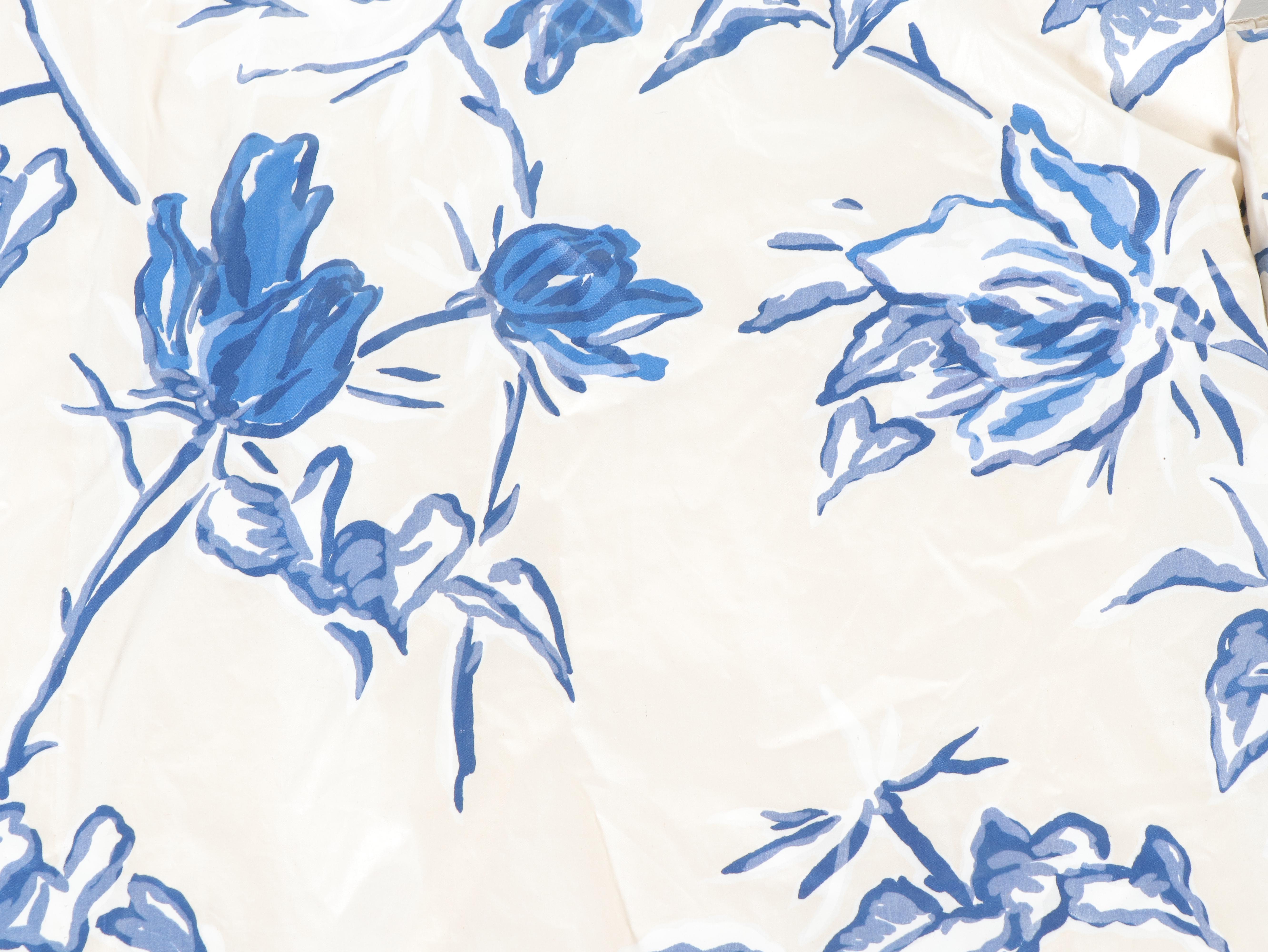 Custom-Upholstered Easy Armchair Plus Pair of Matching Curtain Panels