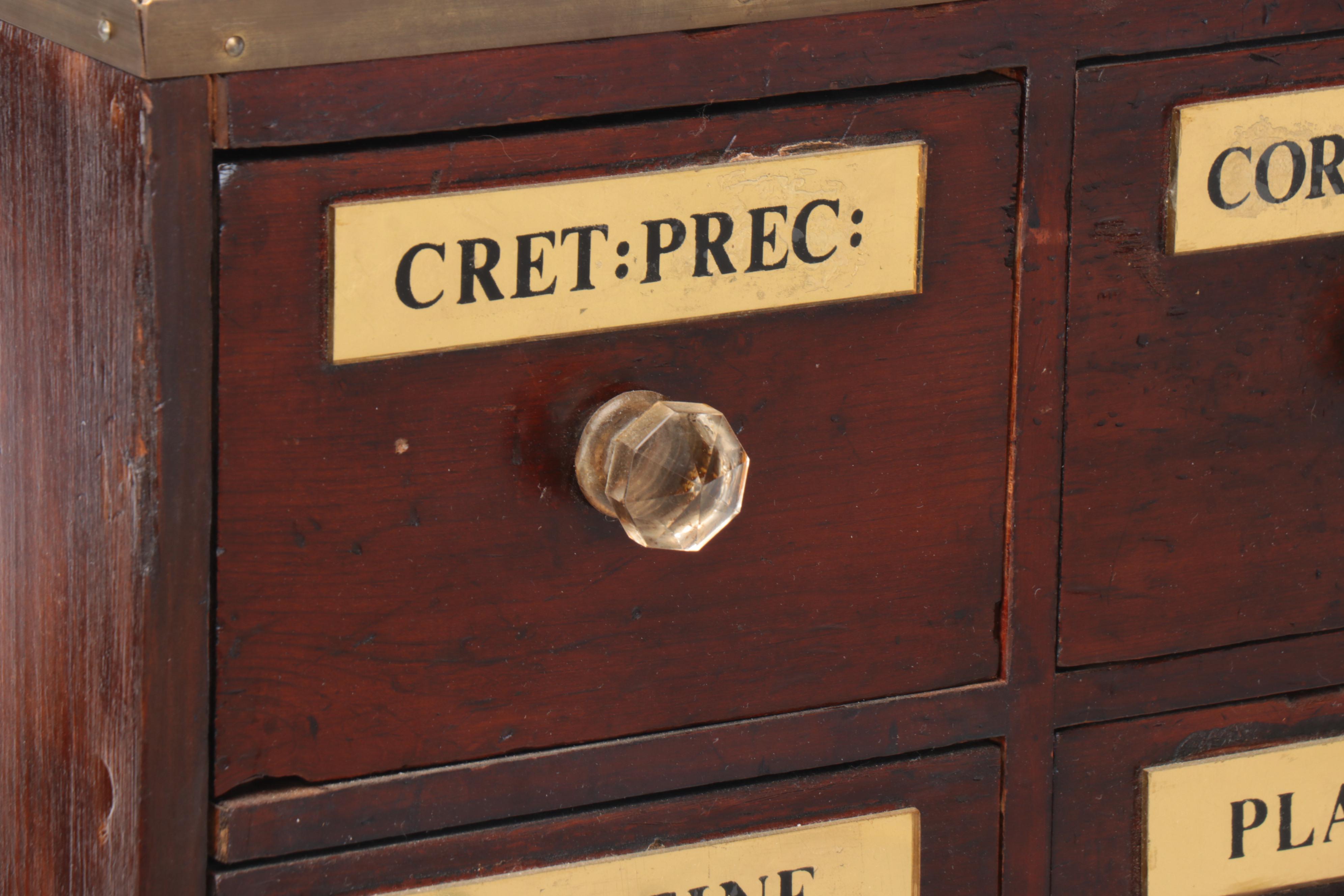 Victorian Mahogany Apothecary Cabinet, Late 19th Century