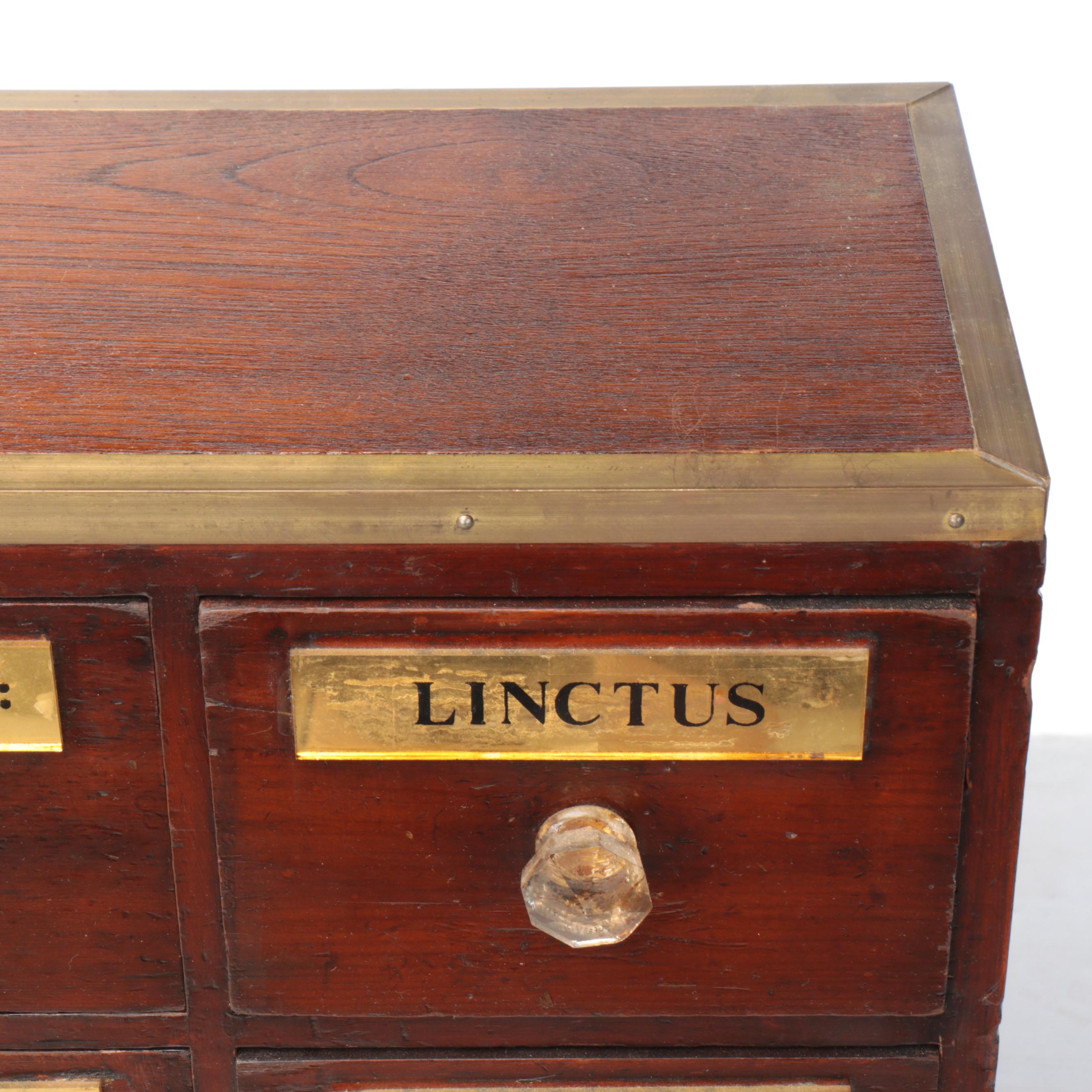 Victorian Mahogany Apothecary Cabinet, Late 19th Century