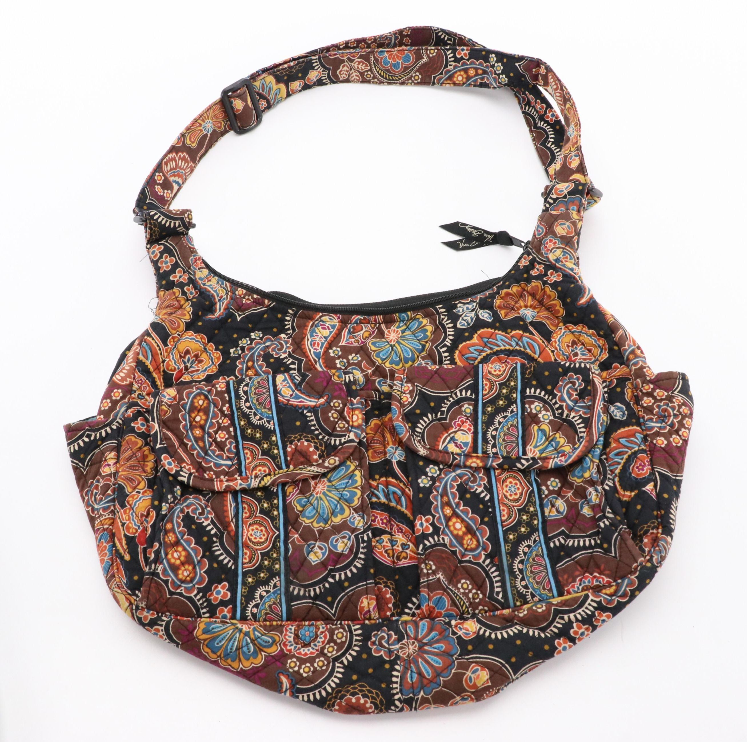 Vera Bradley Cargo Sling and Saddle Up Shoulder Bags in Printed Quilted Cotton