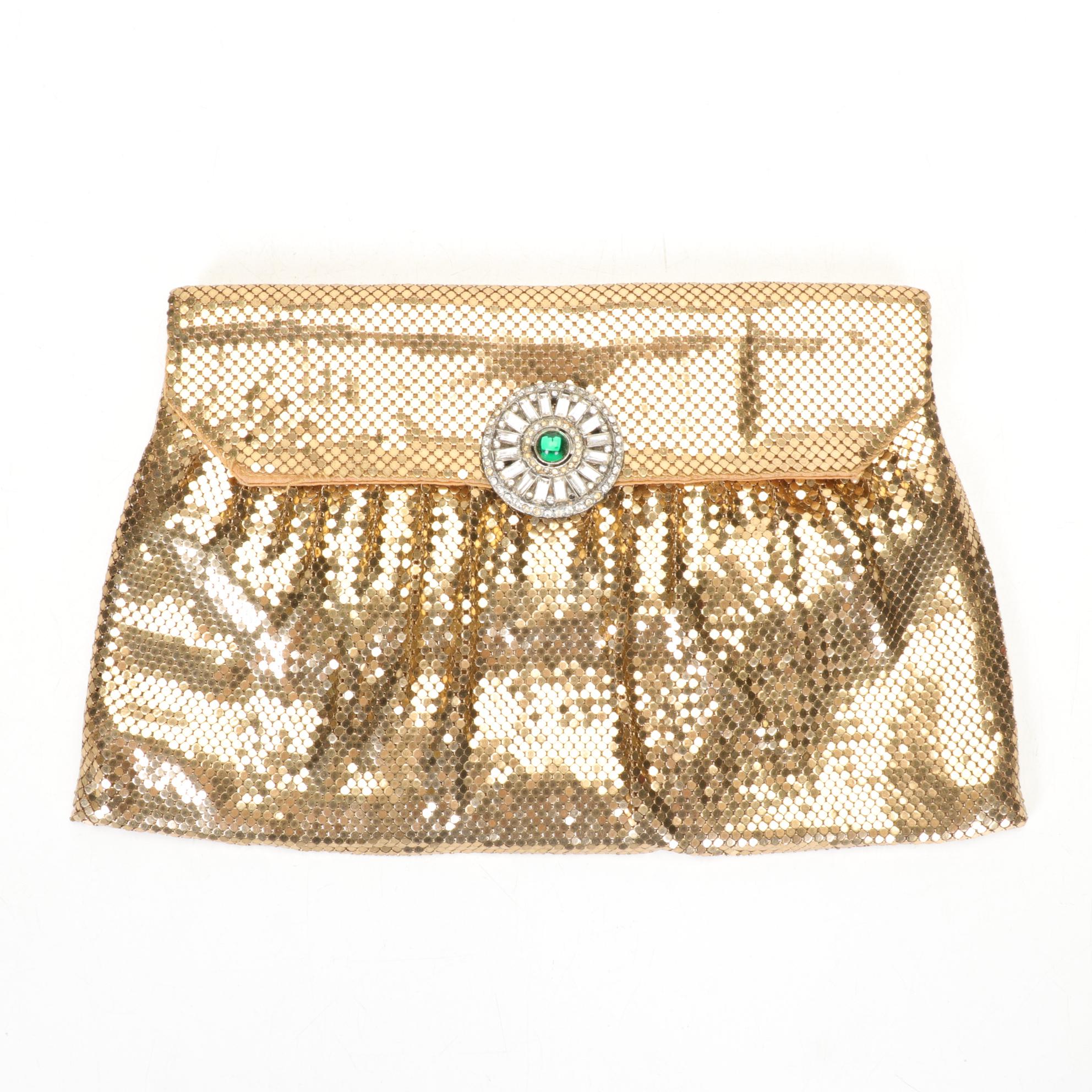 Whiting & Davis Gold Mesh Evening Bag, Vintage