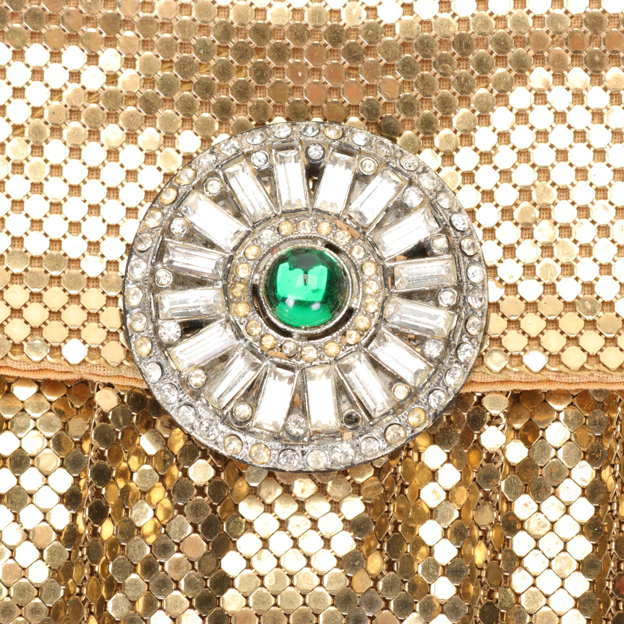 Whiting & Davis Gold Mesh Evening Bag, Vintage