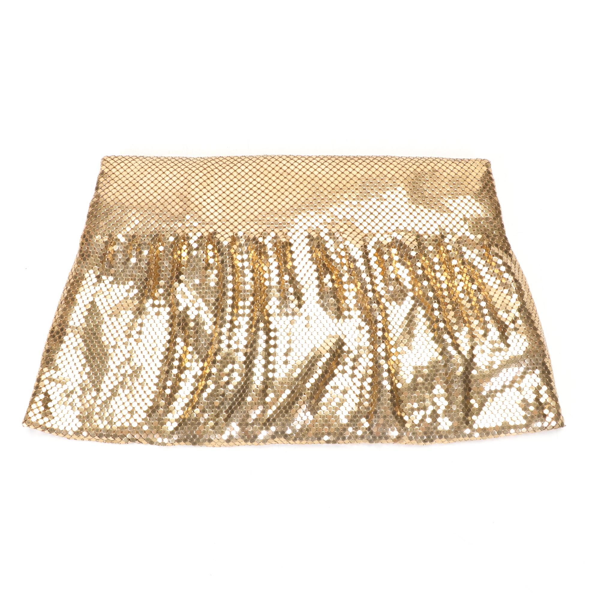 Whiting & Davis Gold Mesh Evening Bag, Vintage