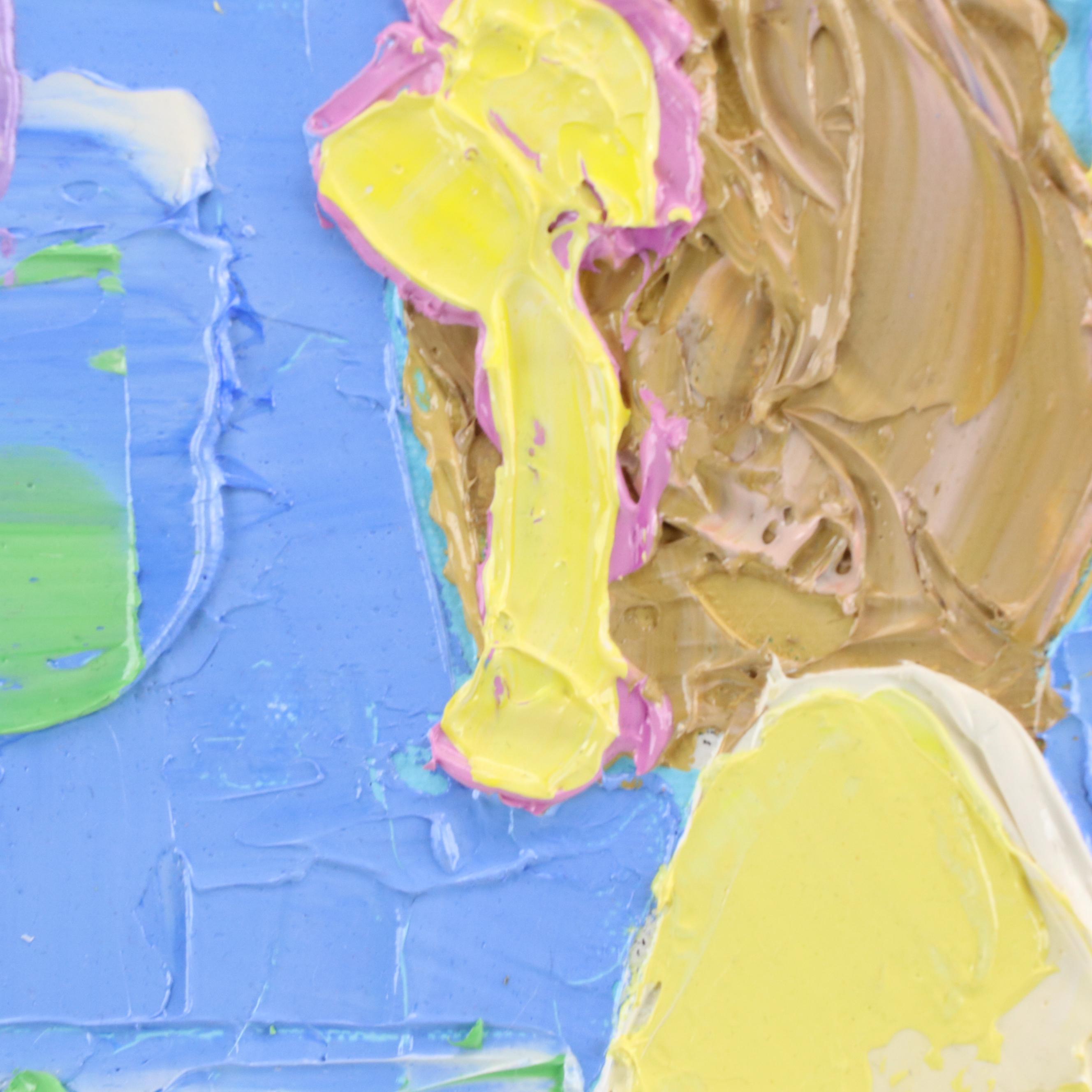 Gayle Gillette Hummel Impasto Oil Painting of Two Women