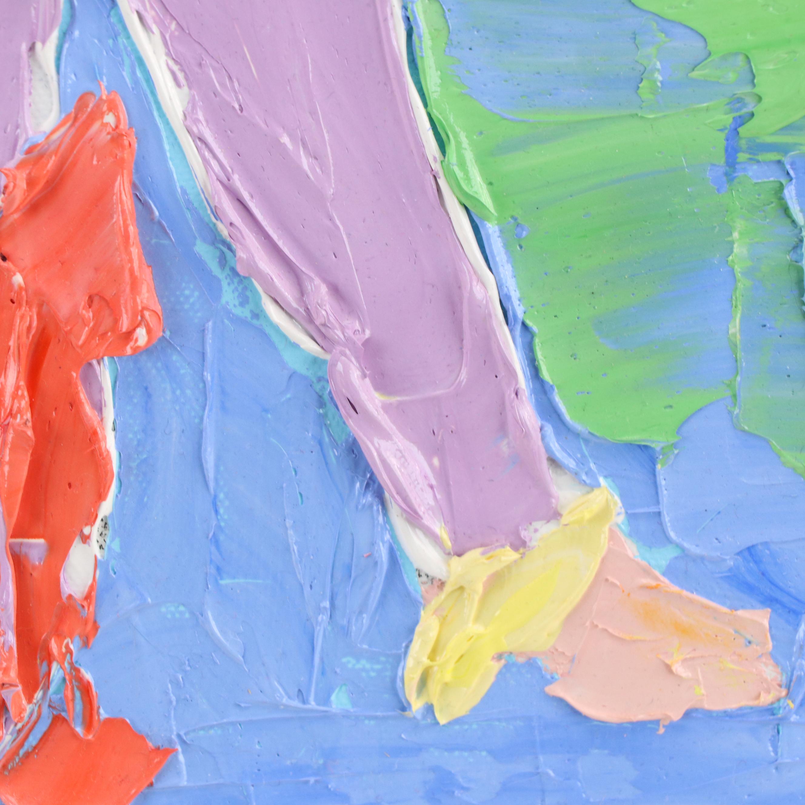 Gayle Gillette Hummel Impasto Oil Painting of Two Women