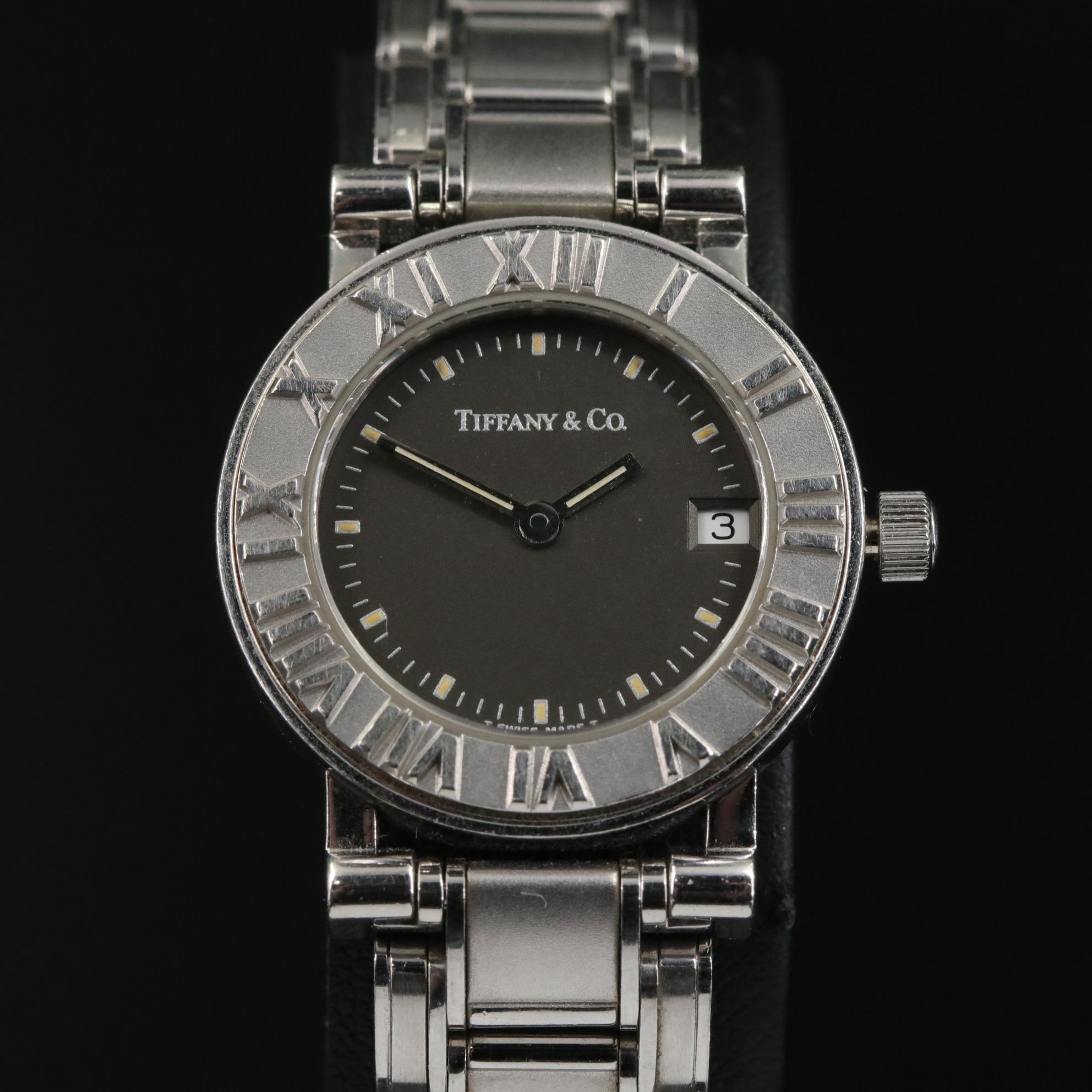 Tiffany & Co. Atlas Swiss Stainless Steel Quartz Watch