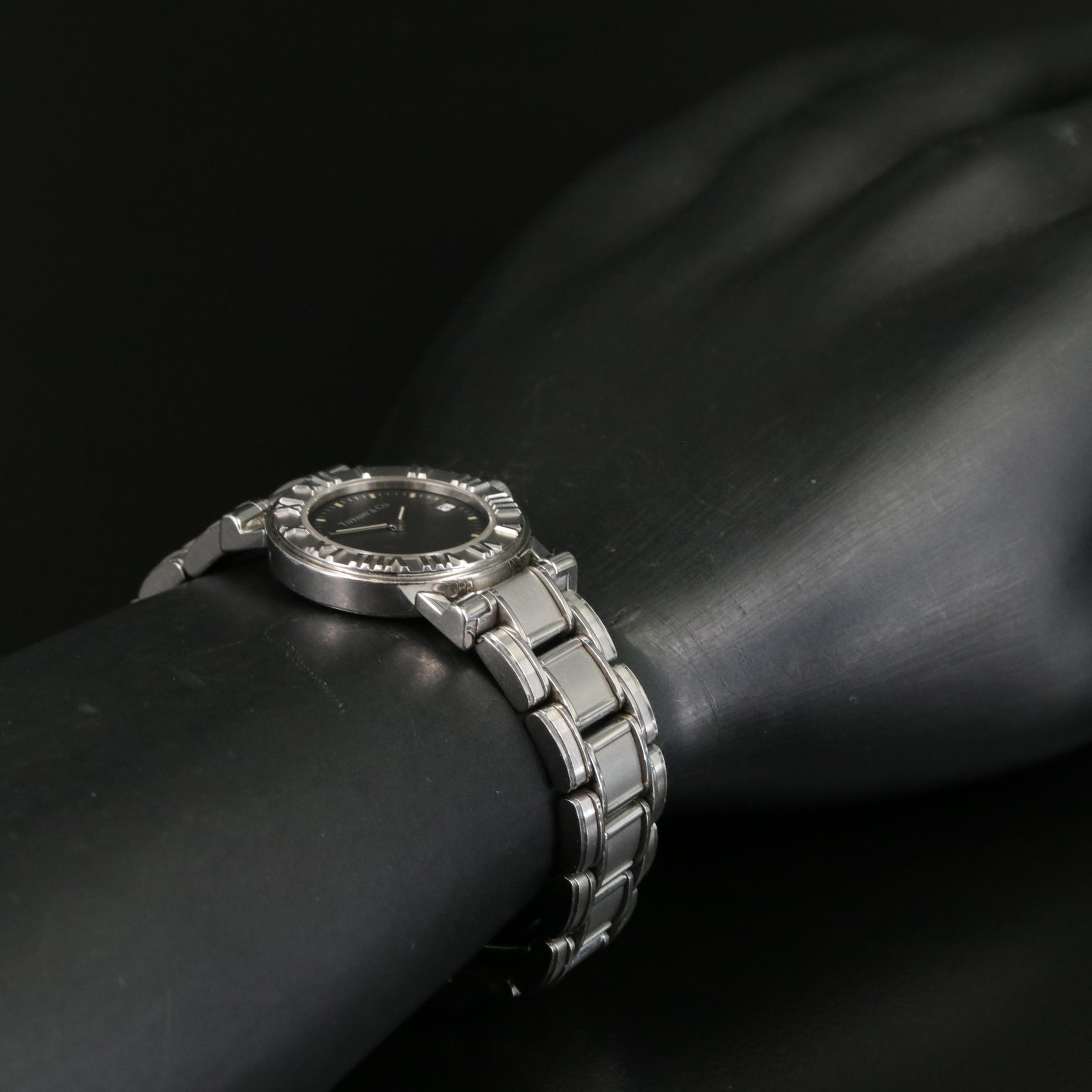 Tiffany & Co. Atlas Swiss Stainless Steel Quartz Watch