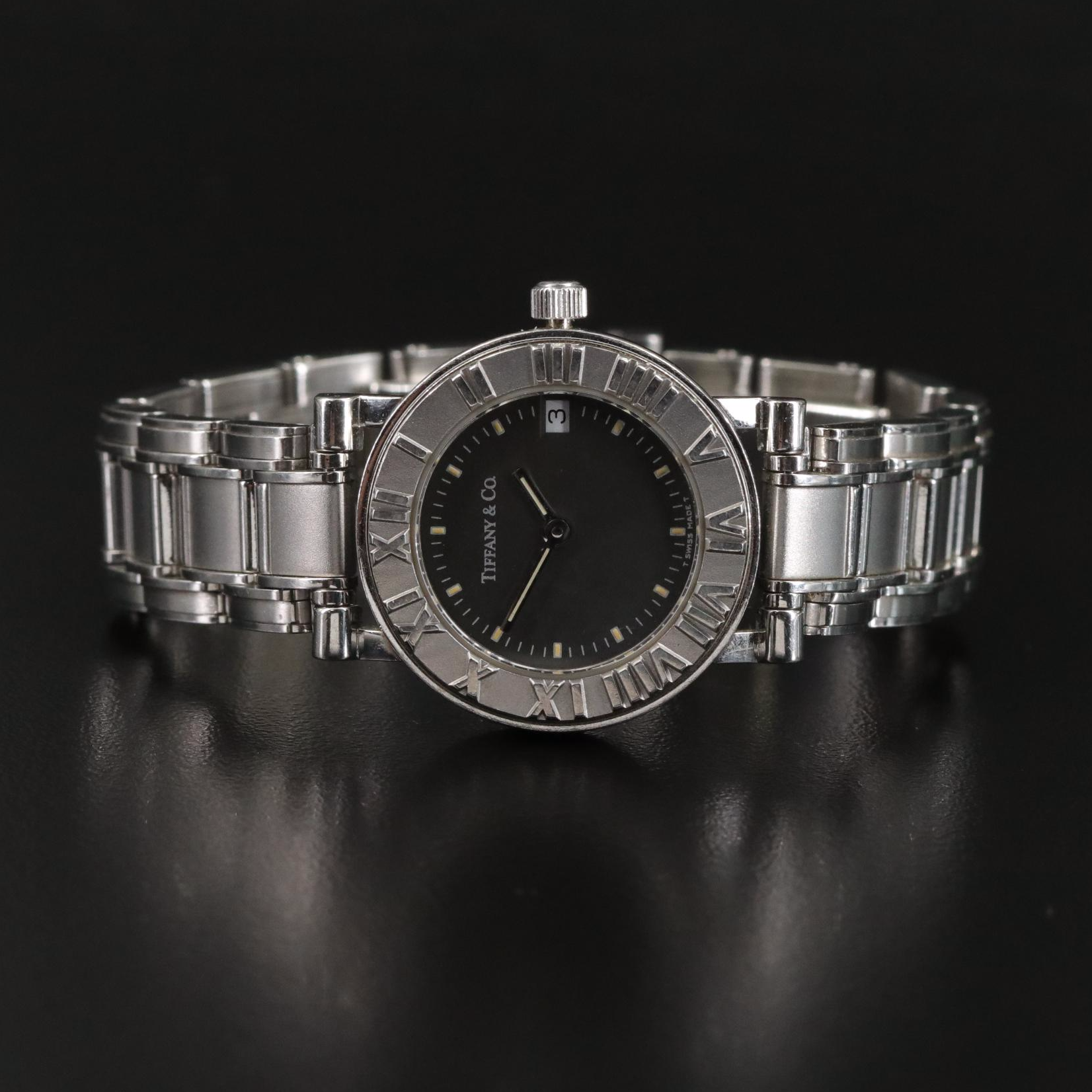 Tiffany & Co. Atlas Swiss Stainless Steel Quartz Watch