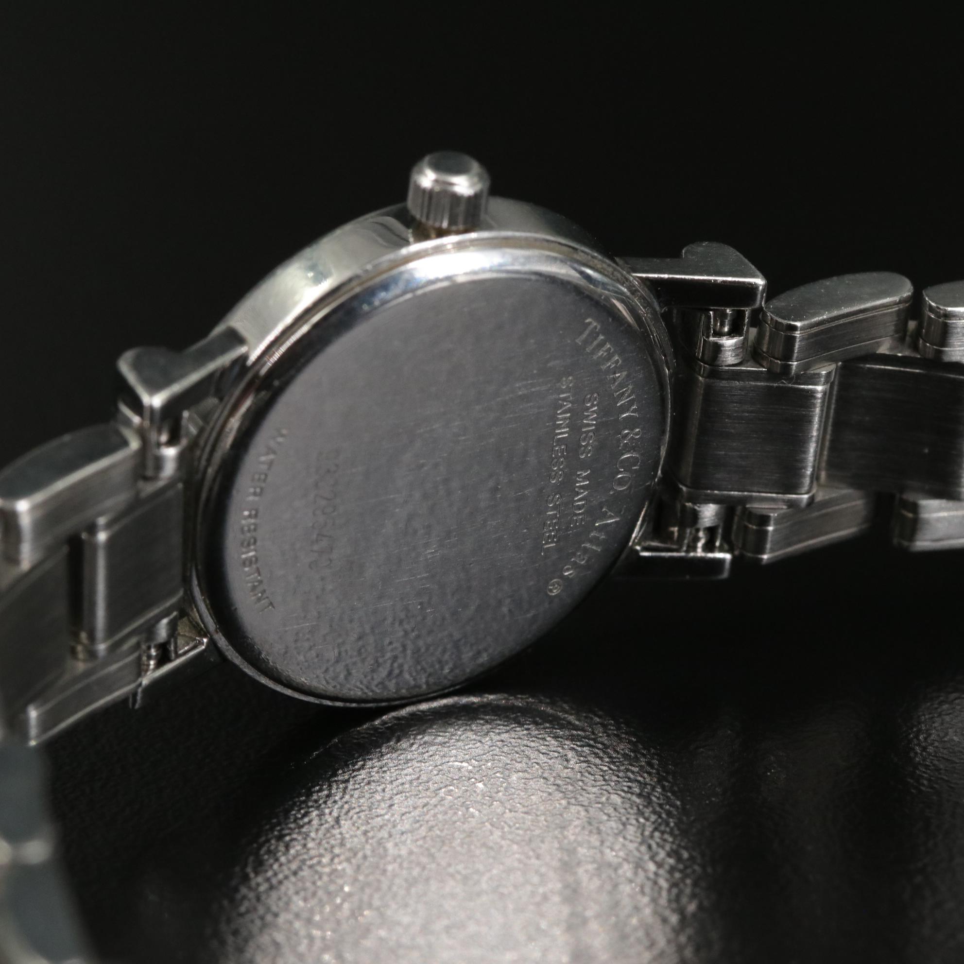 Tiffany & Co. Atlas Swiss Stainless Steel Quartz Watch