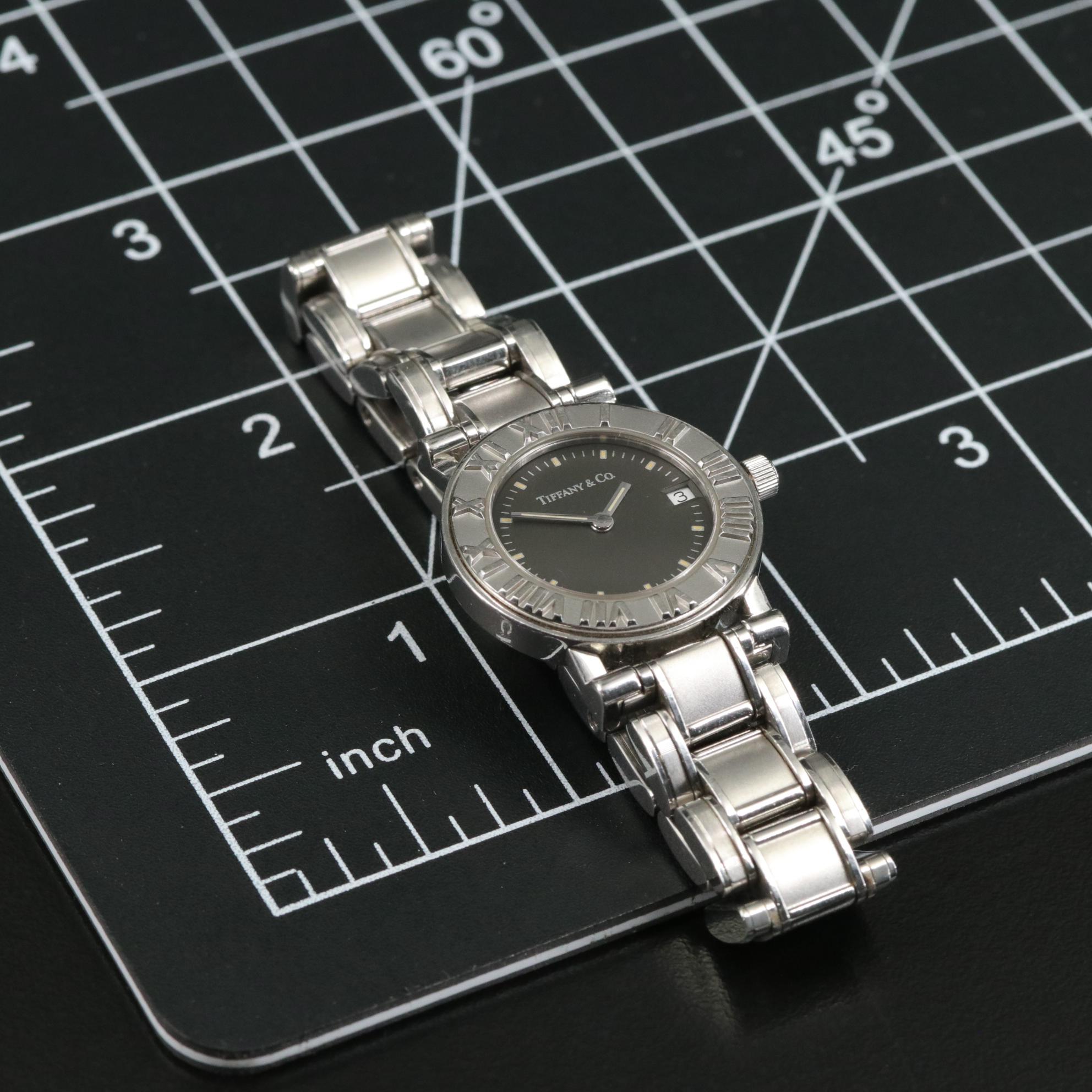 Tiffany & Co. Atlas Swiss Stainless Steel Quartz Watch