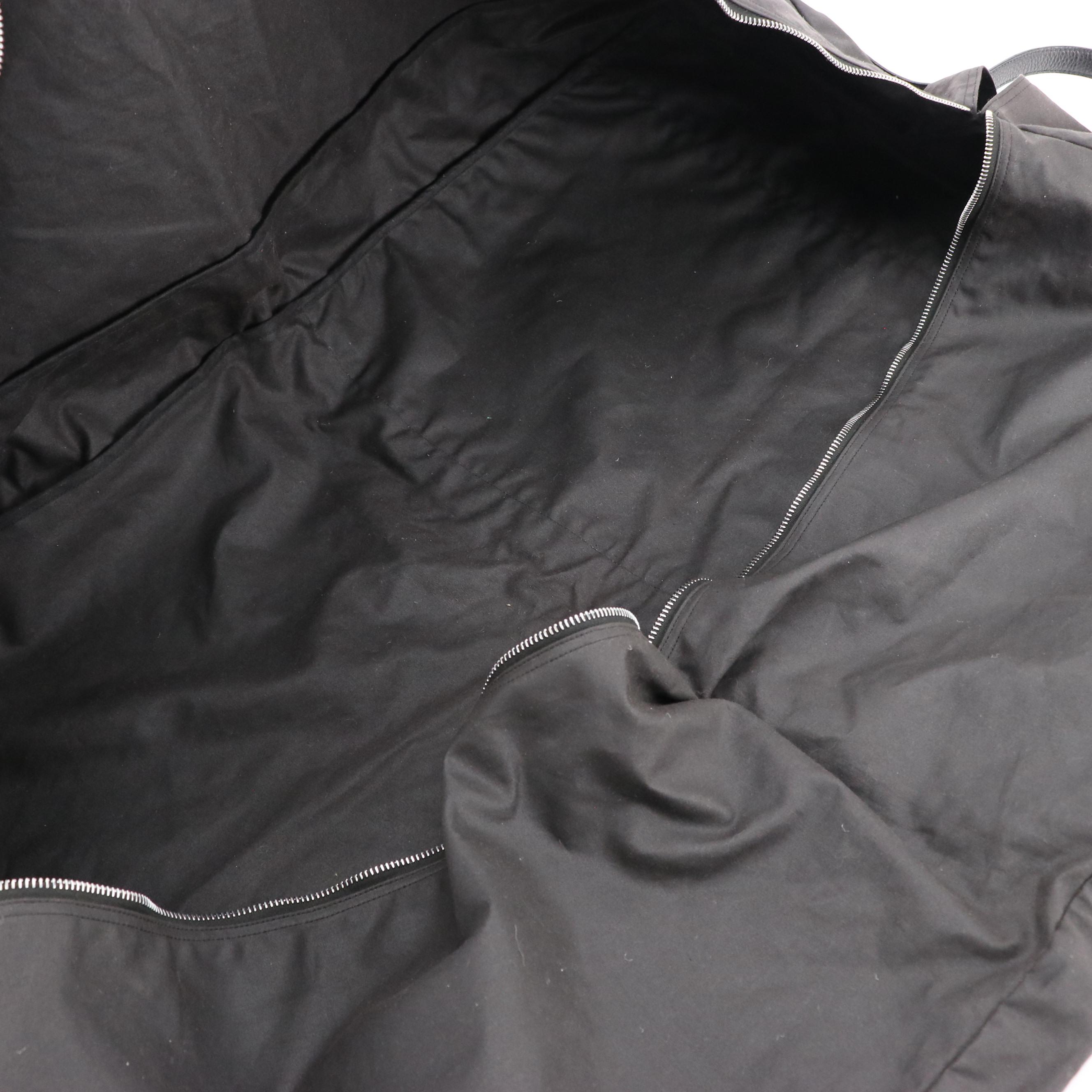 Hermès Travel Garment Bag in Coated Cotton with Togo Leather Trim