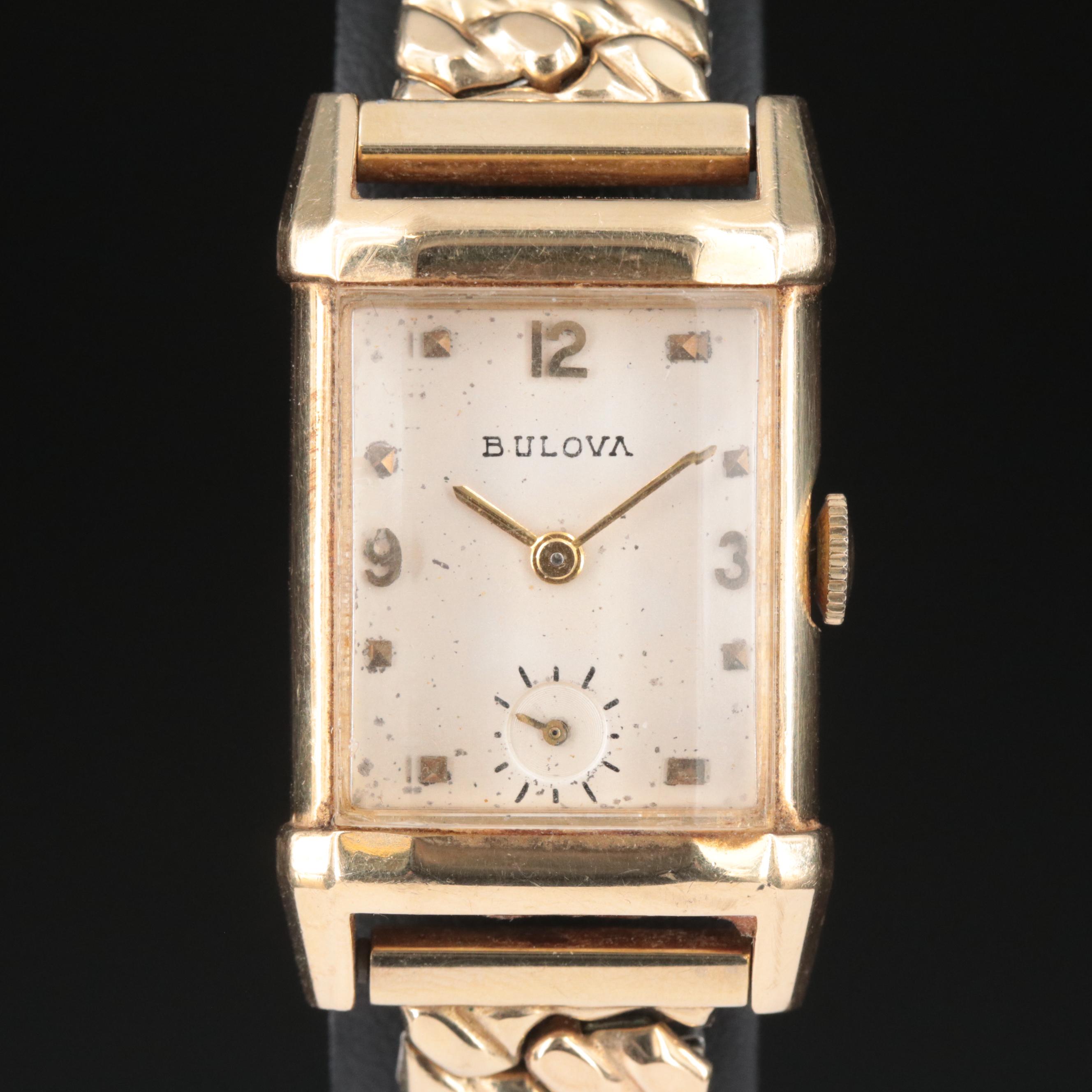 Vintage Bulova 14K Gold Mechanical Watch