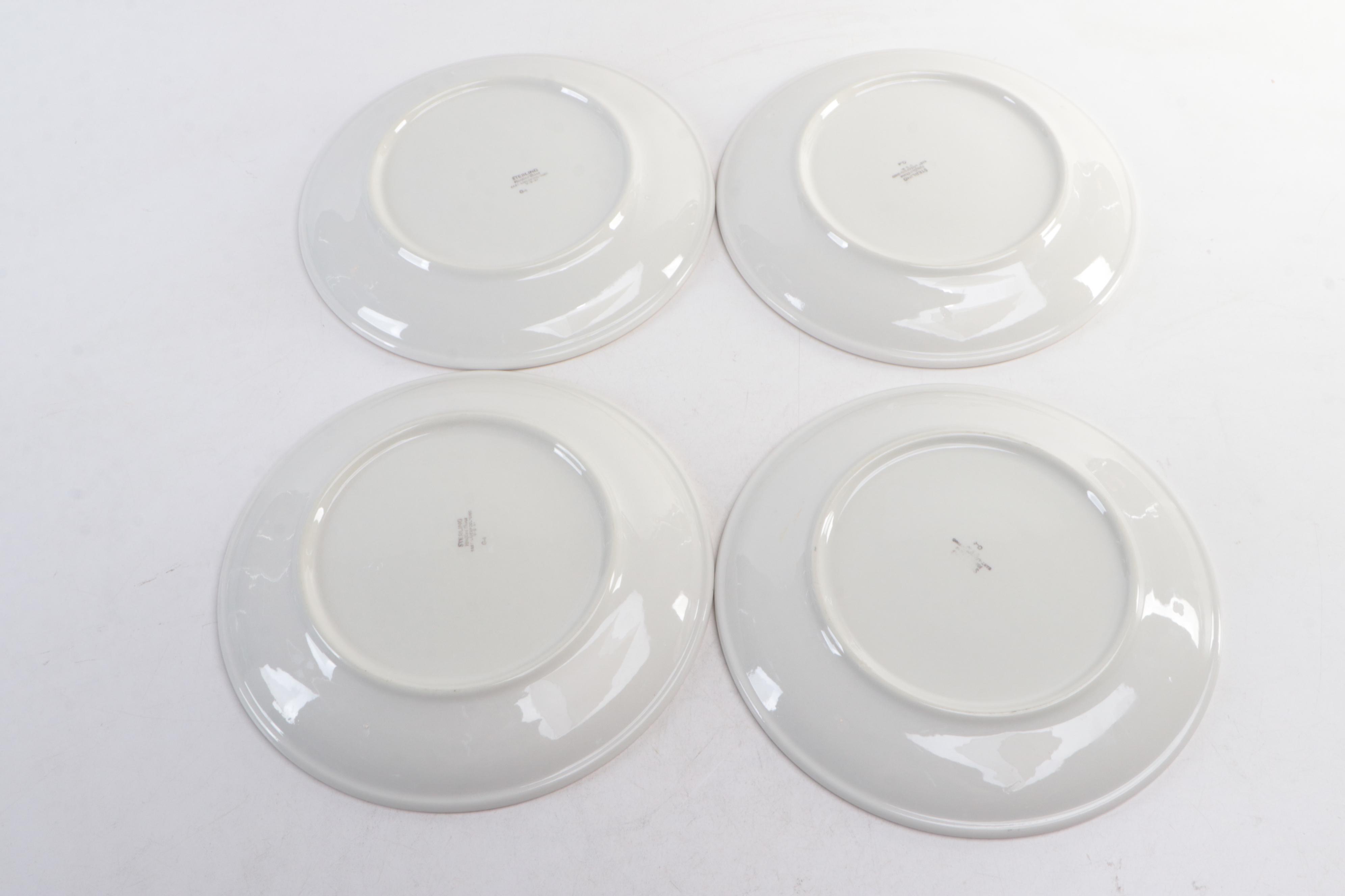 Sterling China Company Playboy Bunny Themed Ceramic Plates, Mid-20th Century