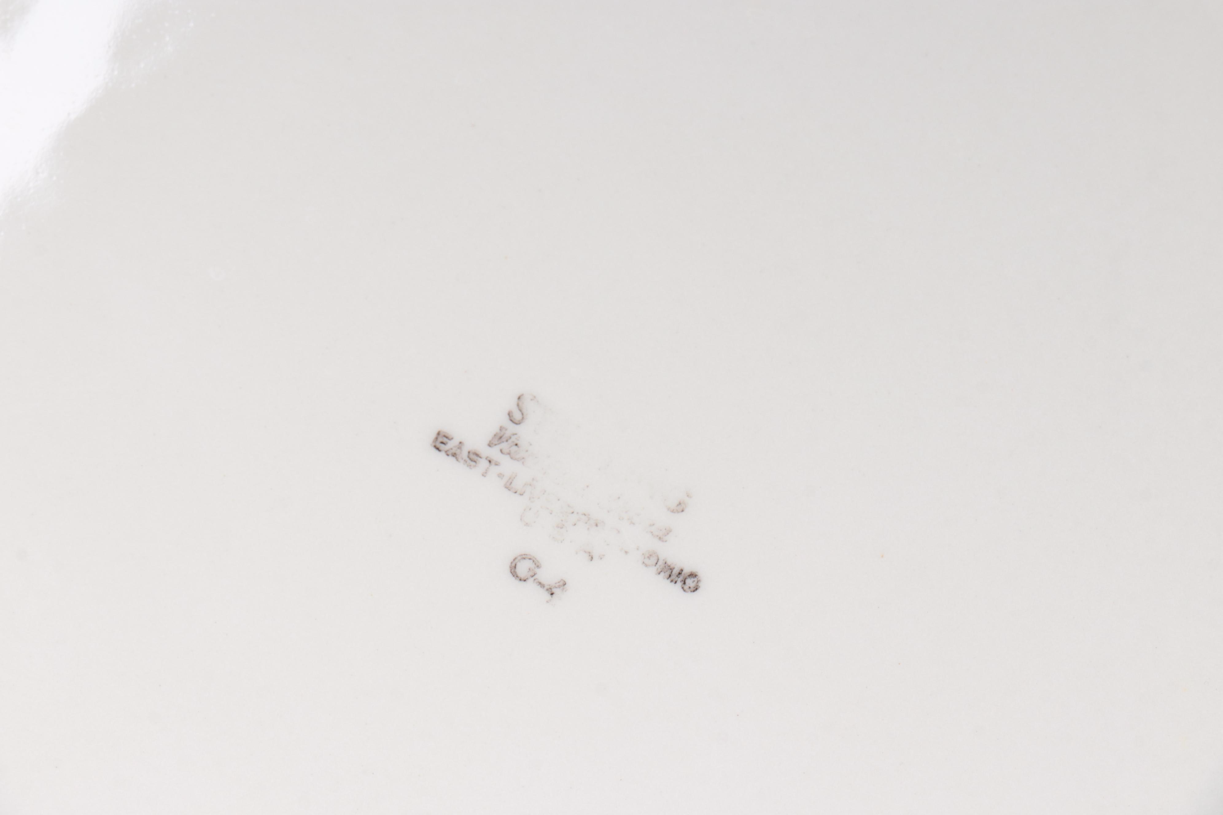 Sterling China Company Playboy Bunny Themed Ceramic Plates, Mid-20th Century