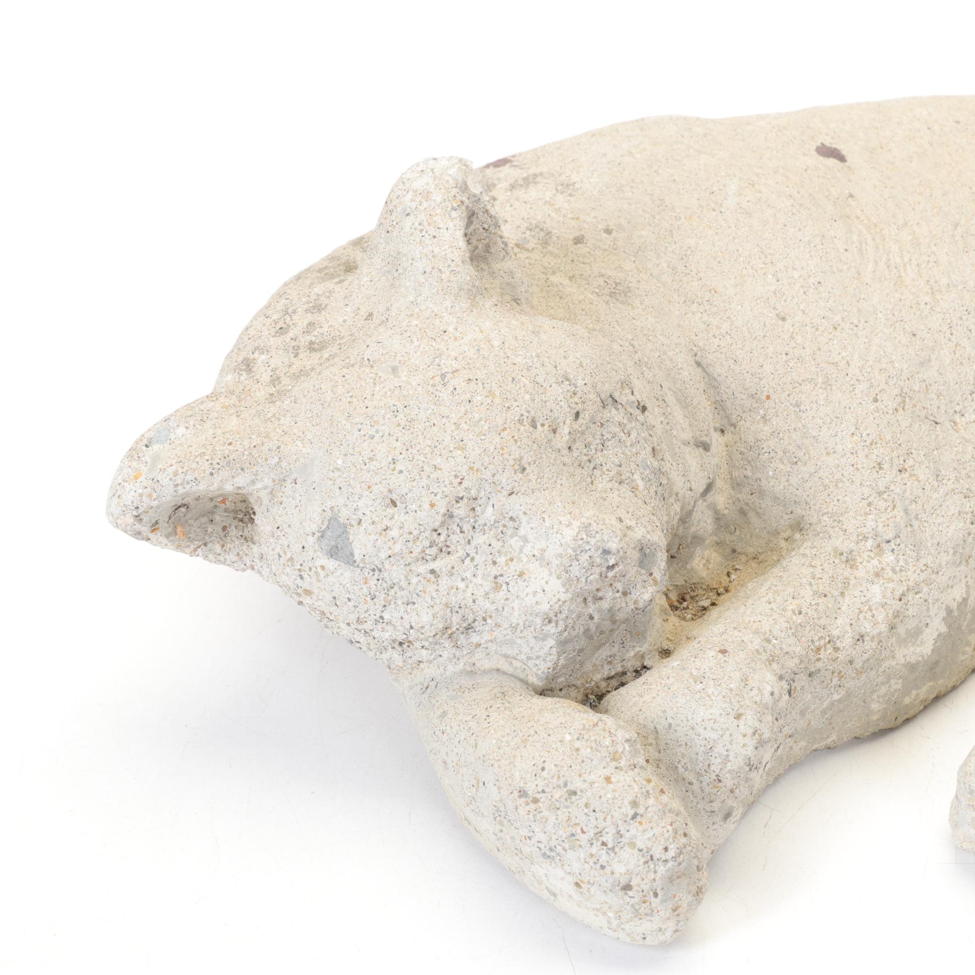 Concrete Sleeping Cat