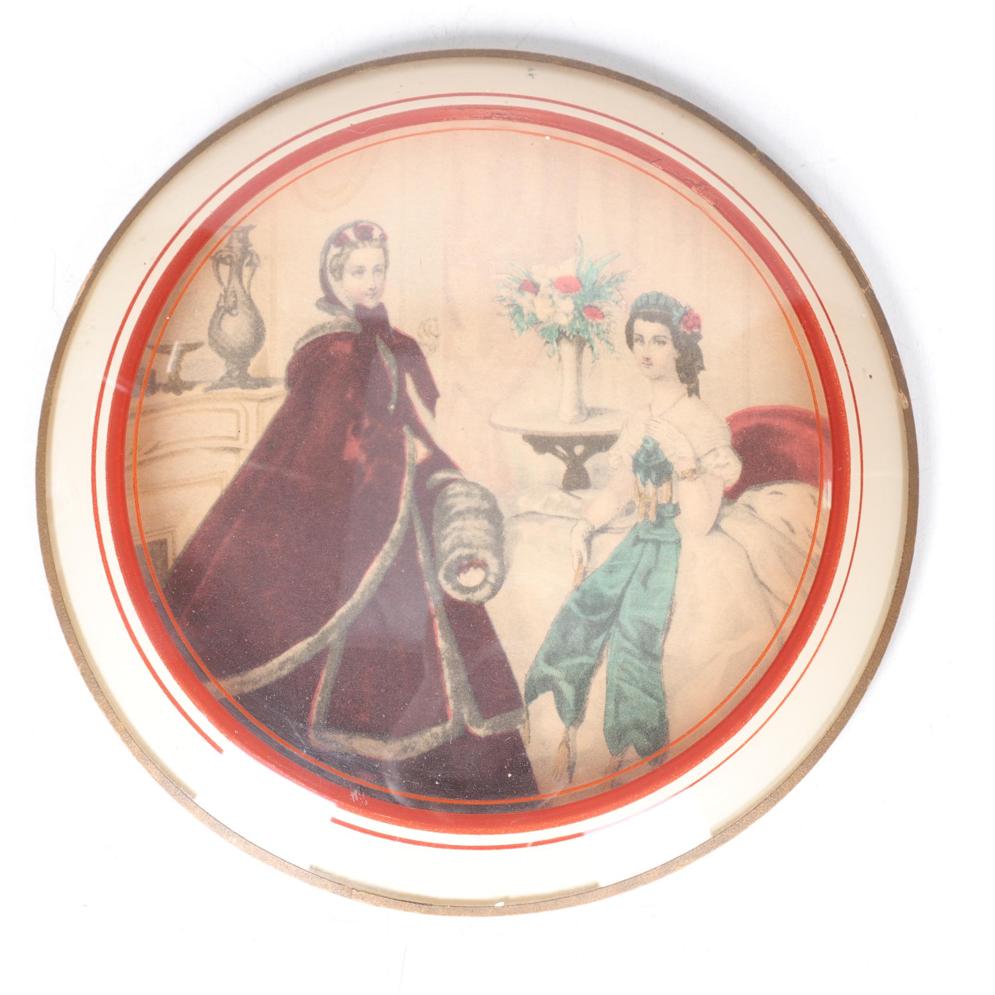 Concave Bubble Portraits of Victorian Women, Mid-20th Century