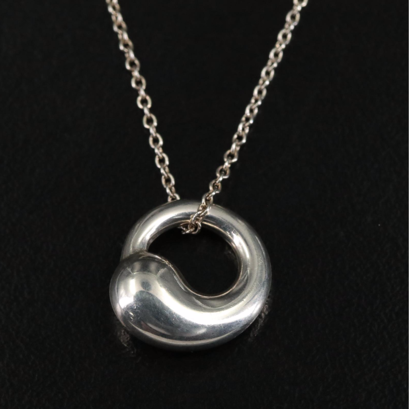 Elsa Peretti for Tiffany & Co. Sterling Eternal Circle Pendant Necklace